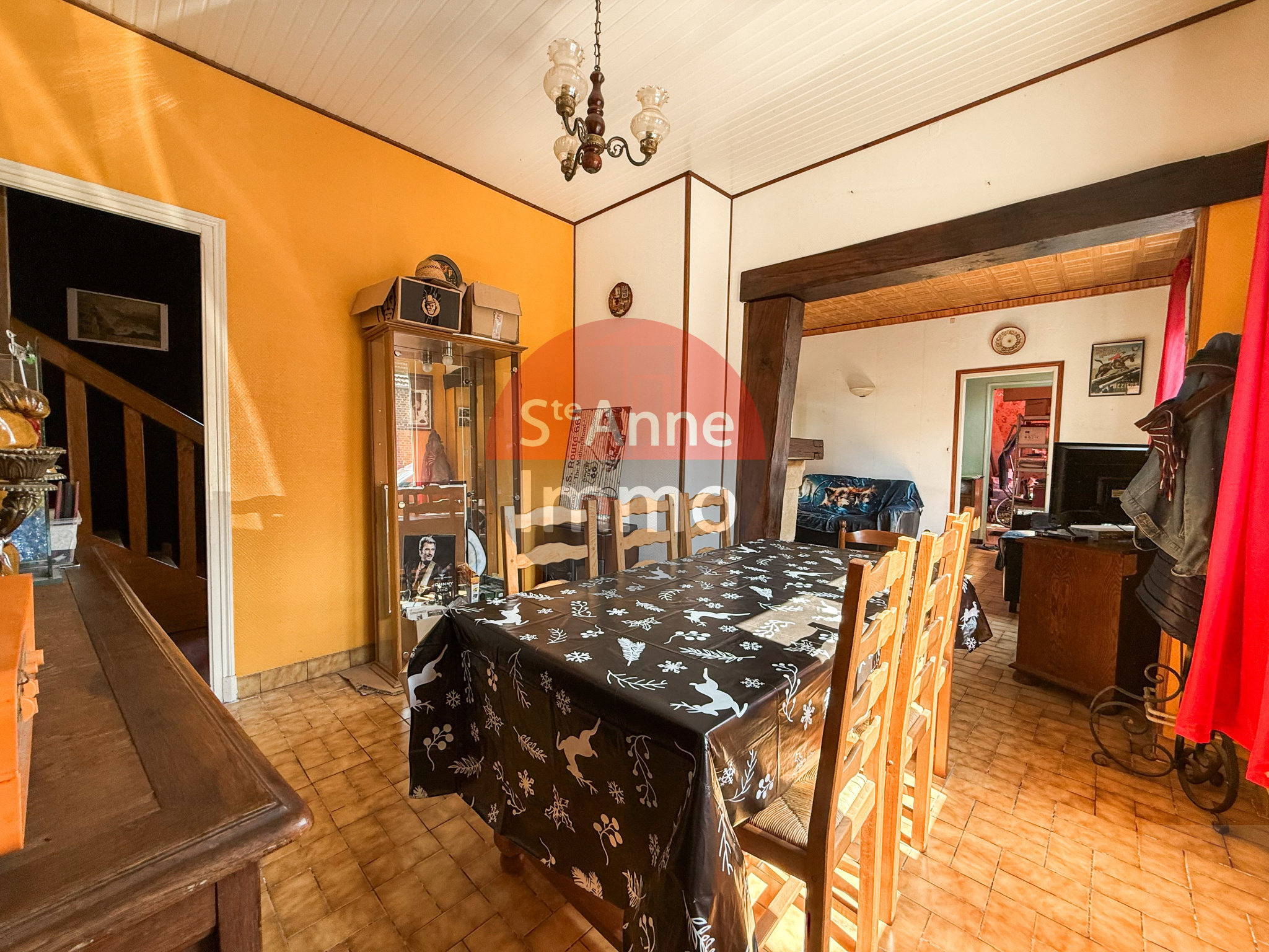 Immo80 – L'immobilier à Amiens et dans la Somme-HATTENCOURT – MAISON INDIVIDUELLE – AUTONOMIE DE PLAIN PIED – 4 CHAMBRES – JARDIN – DEPENDANCES – CAVE