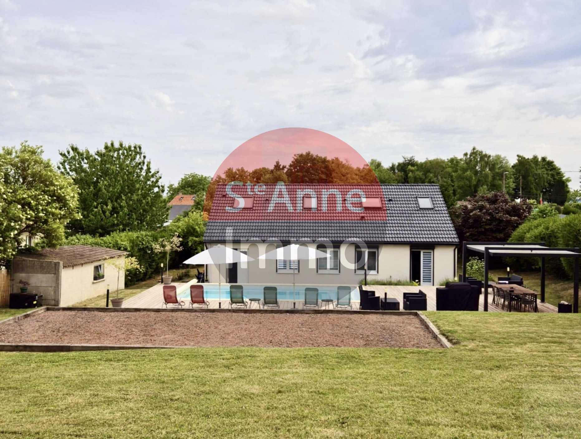 Immo80 – L'immobilier à Amiens et dans la Somme-DOMART-SUR-LA-LUCE – 135m2 – PAVILLON INDIVIDUEL – AUTONOMIE DE PLAIN PIED...