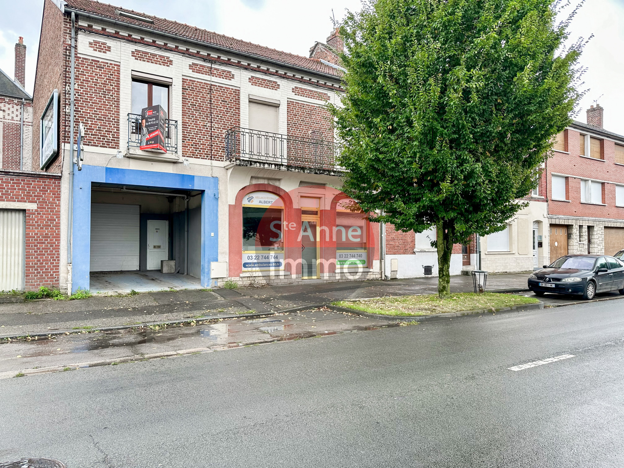 Immo80 – L'immobilier à Amiens et dans la Somme-ALBERT – MAISON SEMI-MOTOYENNE AVEC LOCAL COMMERCIAL – GARAGE – JARDIN –...