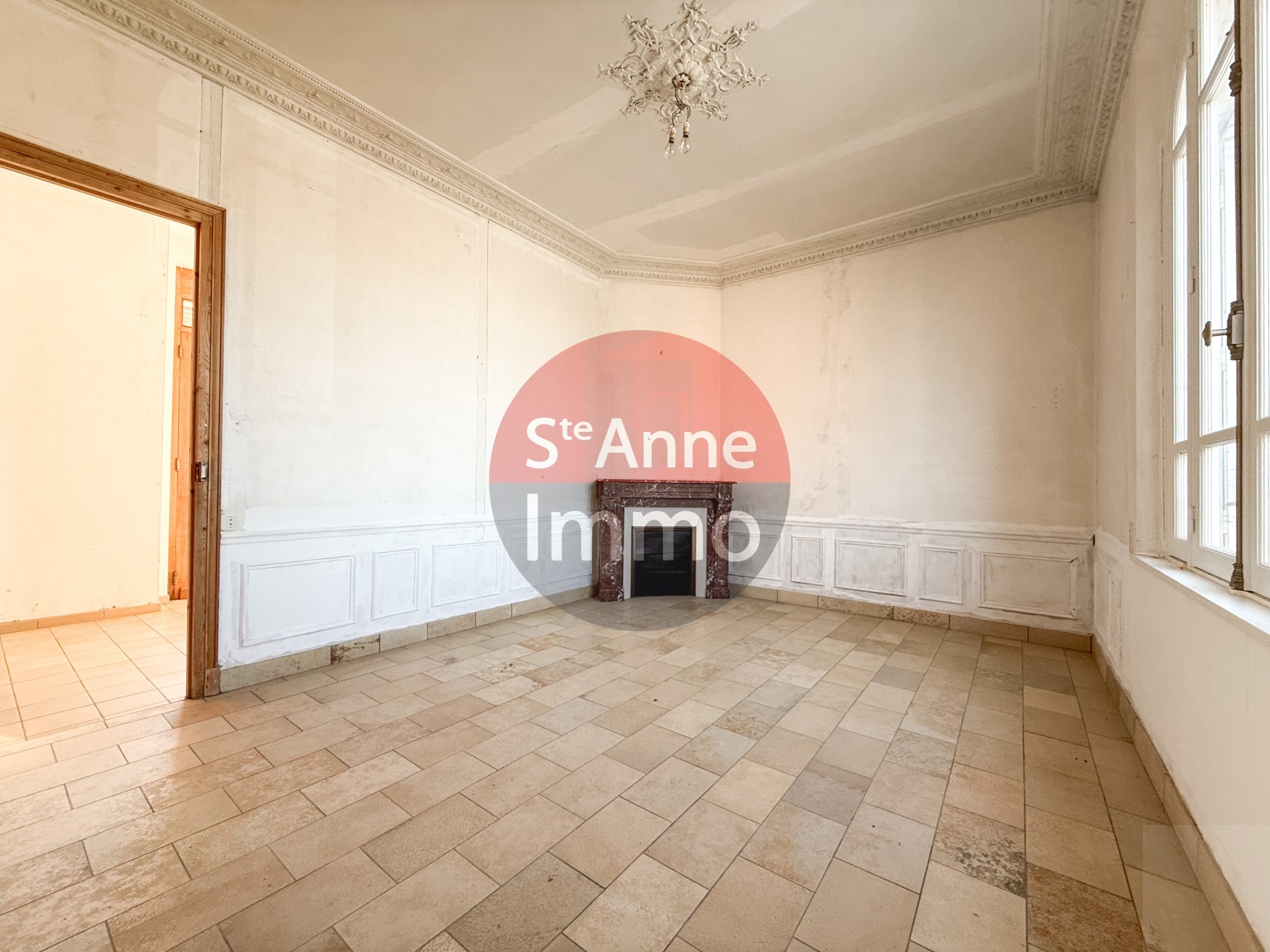 Immo80 – L'immobilier à Amiens et dans la Somme-DAMERY – MAISON DE MAITRE – 3 CHAMBRES – GRENIER – SOUS SOL – CAVE – JARDIN – GARAGE