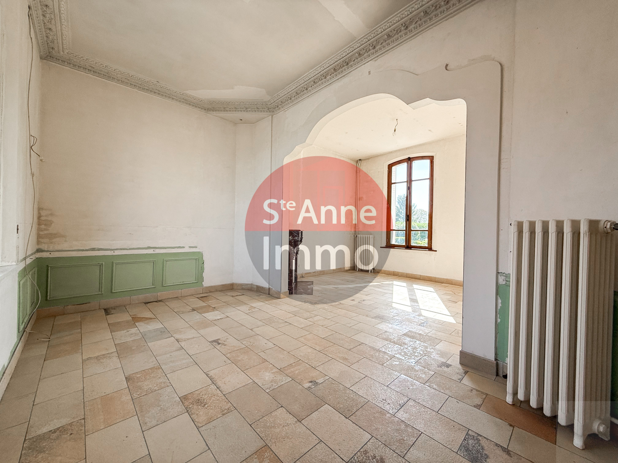 Immo80 – L'immobilier à Amiens et dans la Somme-DAMERY – MAISON DE MAITRE – 3 CHAMBRES – GRENIER – SOUS SOL – CAVE – JARDIN – GARAGE