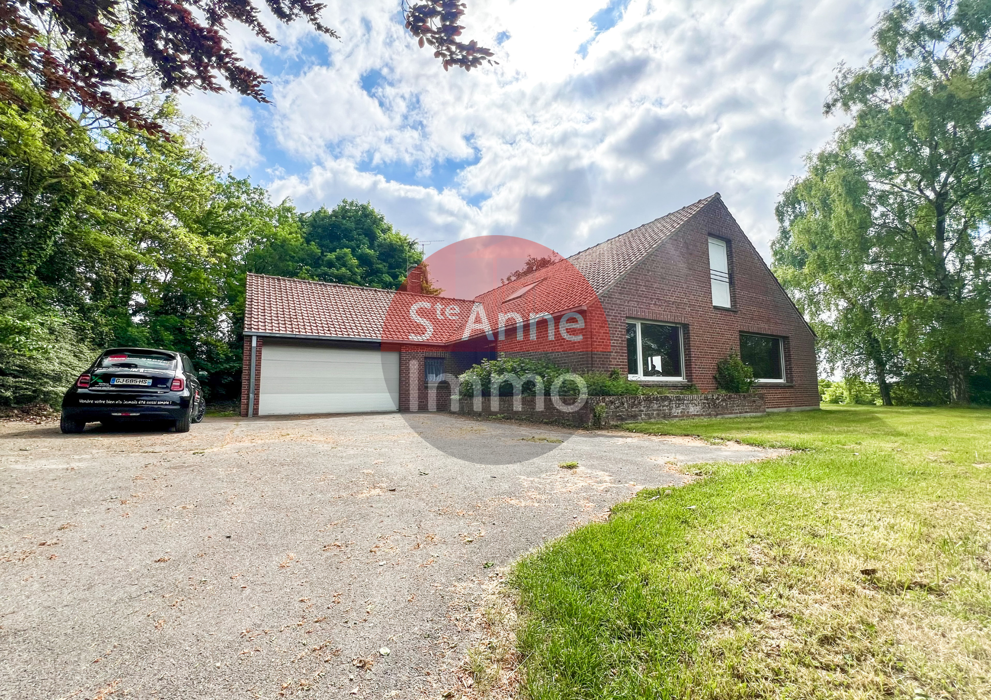 Immo80 – L'immobilier à Amiens et dans la Somme-PROCHE ALBERT – PAVILLON INDIVIDUEL /MAISON D’ARCHITECTE 170M2- 3 CHAMBRES –...