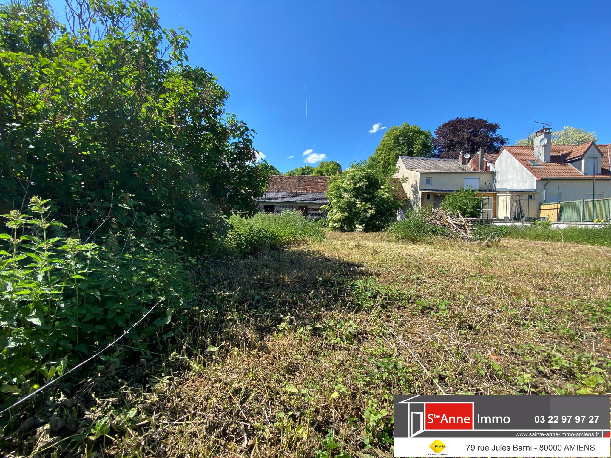 Immo80 – L'immobilier à Amiens et dans la Somme-DAVENESCOURT – LONGERE PICARDE A REHABILITER ENTIEREMENT