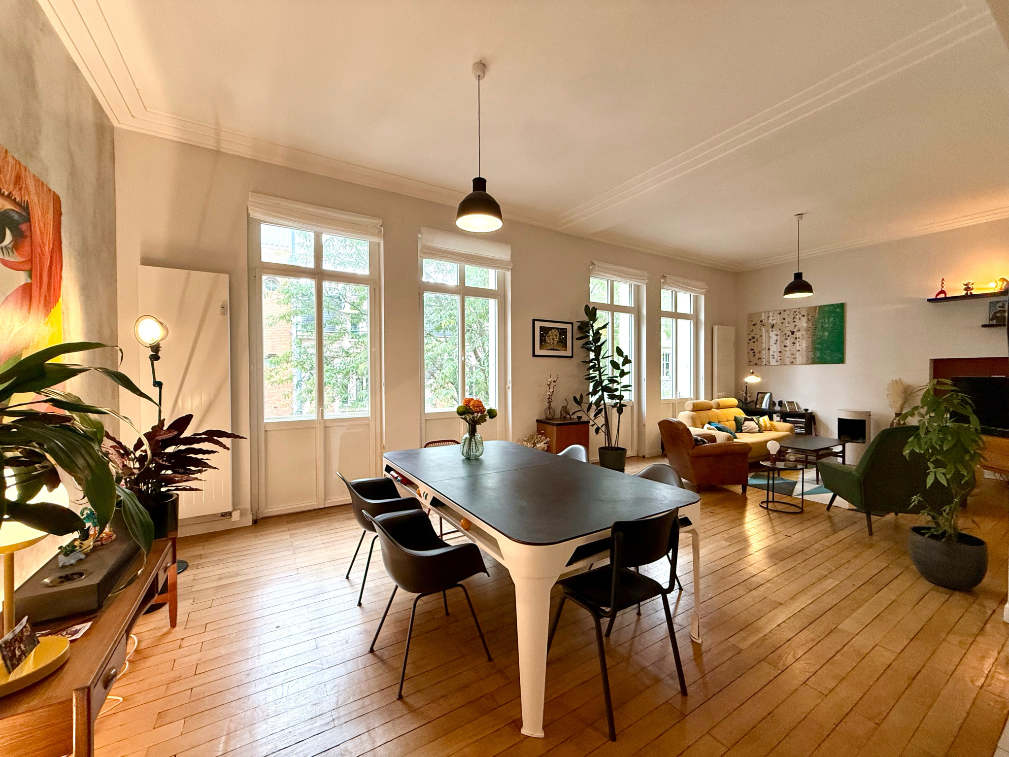 Immo80 – L'immobilier à Amiens et dans la Somme-AMIENS – CENTRE-VILLE – APPARTEMENT FAMILIALE – 150m2 – 3 CHAMBRES – 1 BUREAU – TERASSE- CAVE
