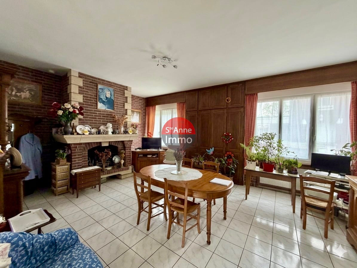 Immo80 – L'immobilier à Amiens et dans la Somme-ALBERT – MAISON MITOYENNE 175m2 – 5 CHAMBRES – JARDIN – DOUBLE GARAGE – DEPENDANCE