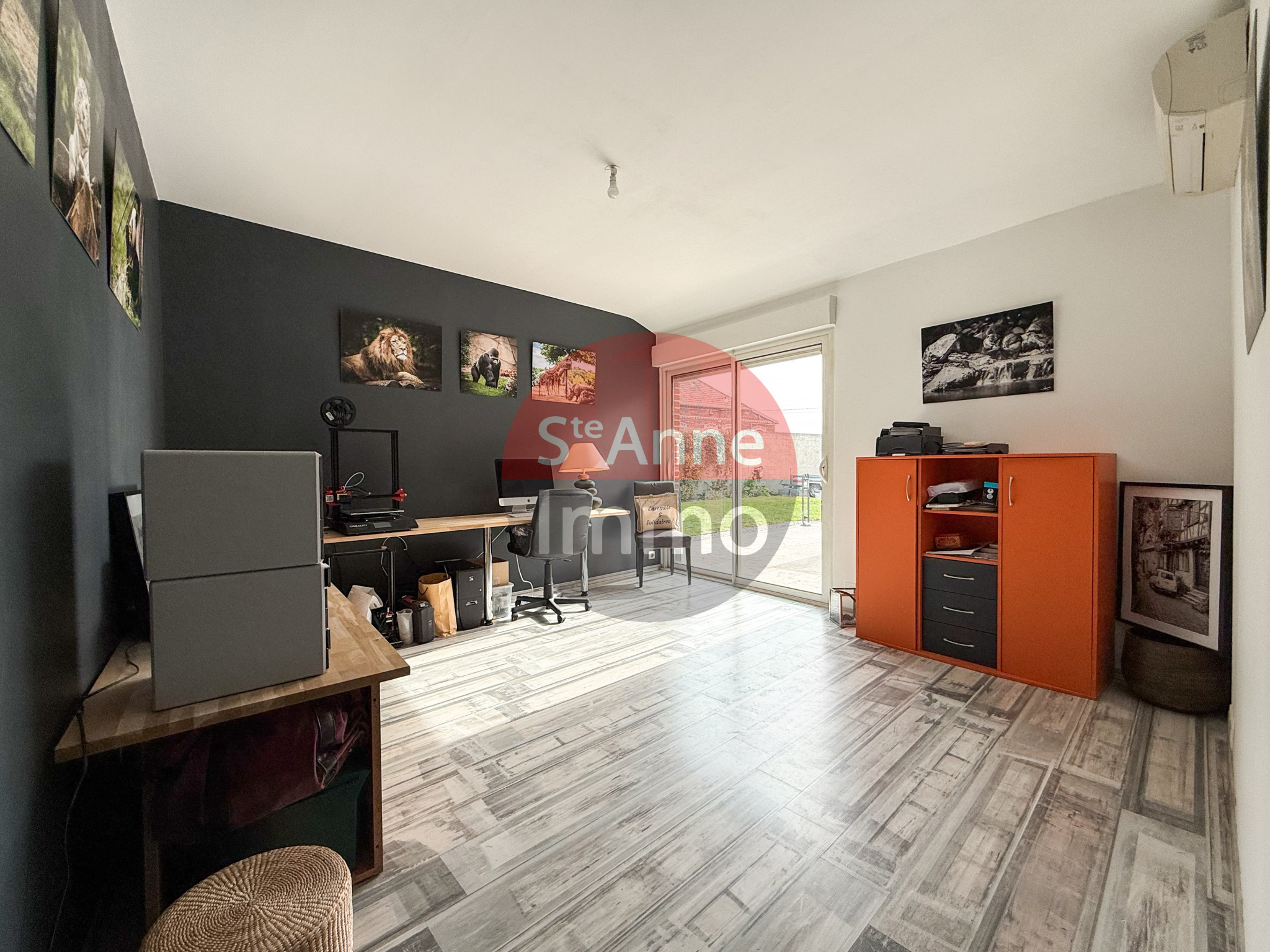 Immo80 – L'immobilier à Amiens et dans la Somme-AMY – MAISON SEMI-MITOYENNE – 192m2 –  4 CHAMBRES – AUTONOMIE DE PLAIN PIED – JARDIN – COUR – DEPENDANCES