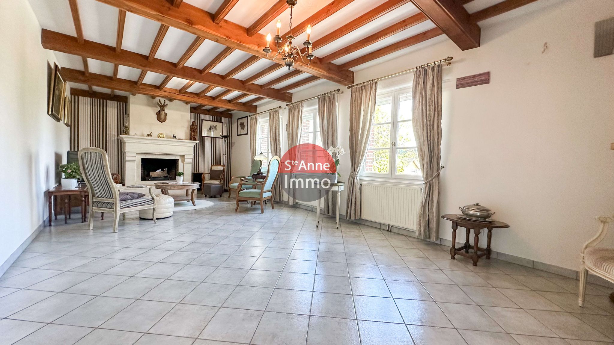 Immo80 – L'immobilier à Amiens et dans la Somme-MARLERS – MAISON INDIVIDUELLE – 190 M2 – 6 CHAMBRES – DOUBLE GARAGE – TERRAIN DE 6677 M2