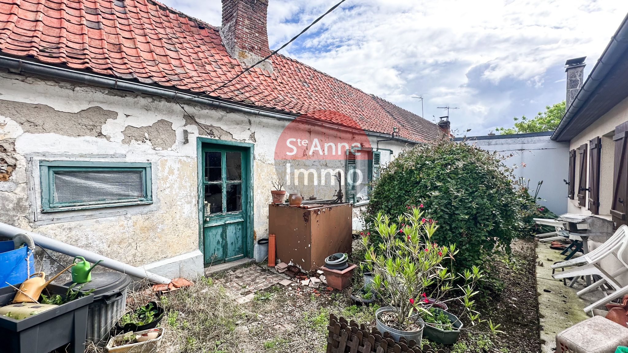 Immo80 – L'immobilier à Amiens et dans la Somme-ORESMAUX – PAVILLON SEMI-MITOYEN – JARDIN – GRENIER – GARAGE
