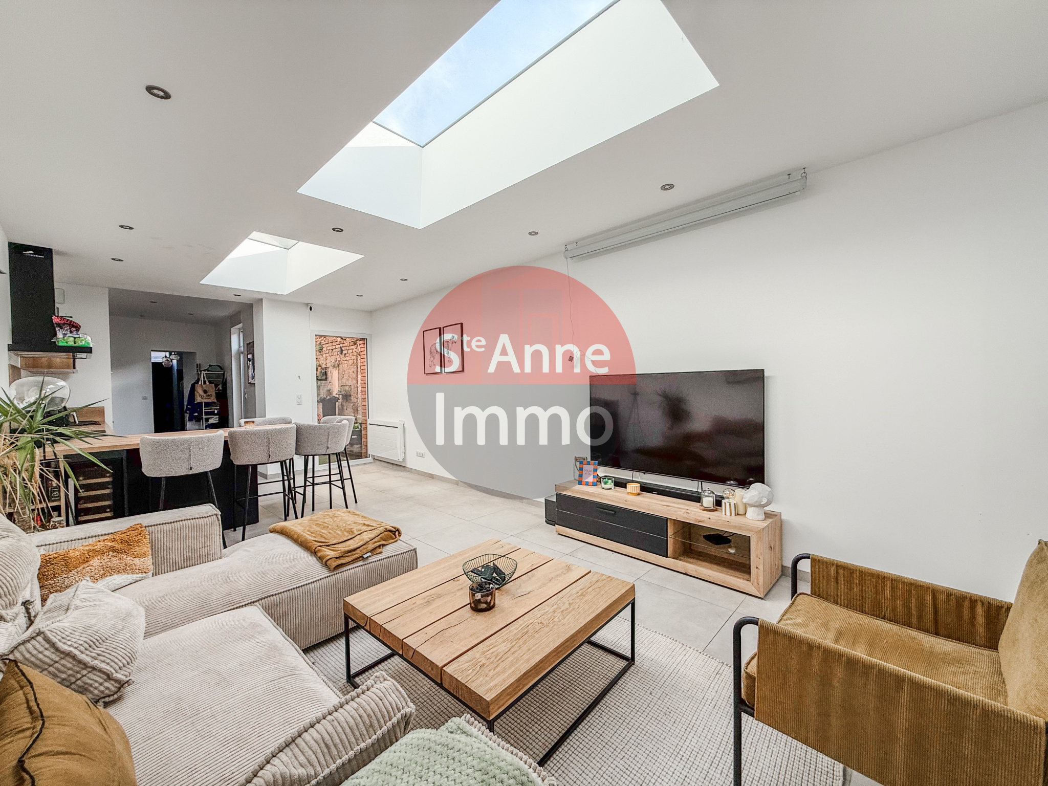 Immo80 – L'immobilier à Amiens et dans la Somme-AMIENS – SAINT HONORE – 100m2 – AMIENOISE – 2 CHAMBRES – BUREAU – JARDIN – TERRASSE – CAVE