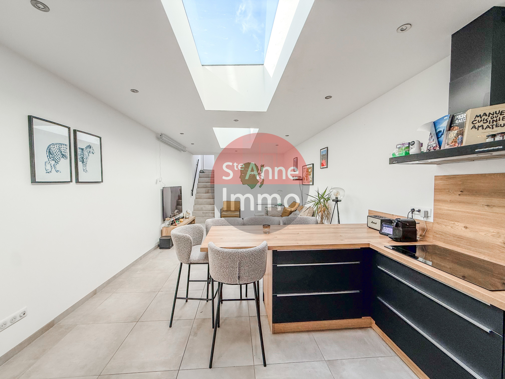 Immo80 – L'immobilier à Amiens et dans la Somme-AMIENS – SAINT HONORE – 100m2 – AMIENOISE – 2 CHAMBRES – BUREAU – JARDIN – TERRASSE – CAVE