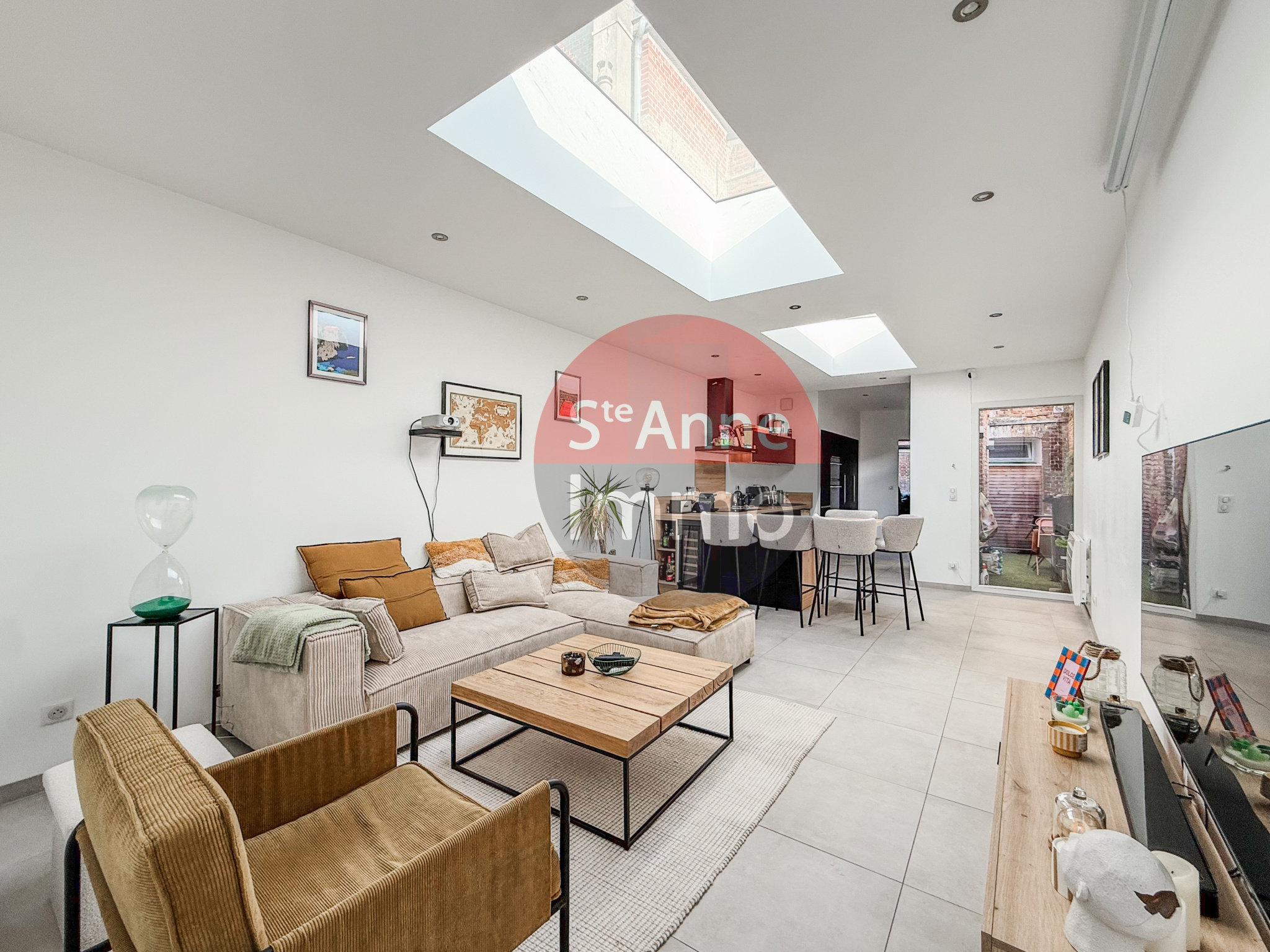 Immo80 – L'immobilier à Amiens et dans la Somme-AMIENS – SAINT HONORE – 100m2 – AMIENOISE – 2 CHAMBRES – BUREAU – JARDIN – TERRASSE – CAVE