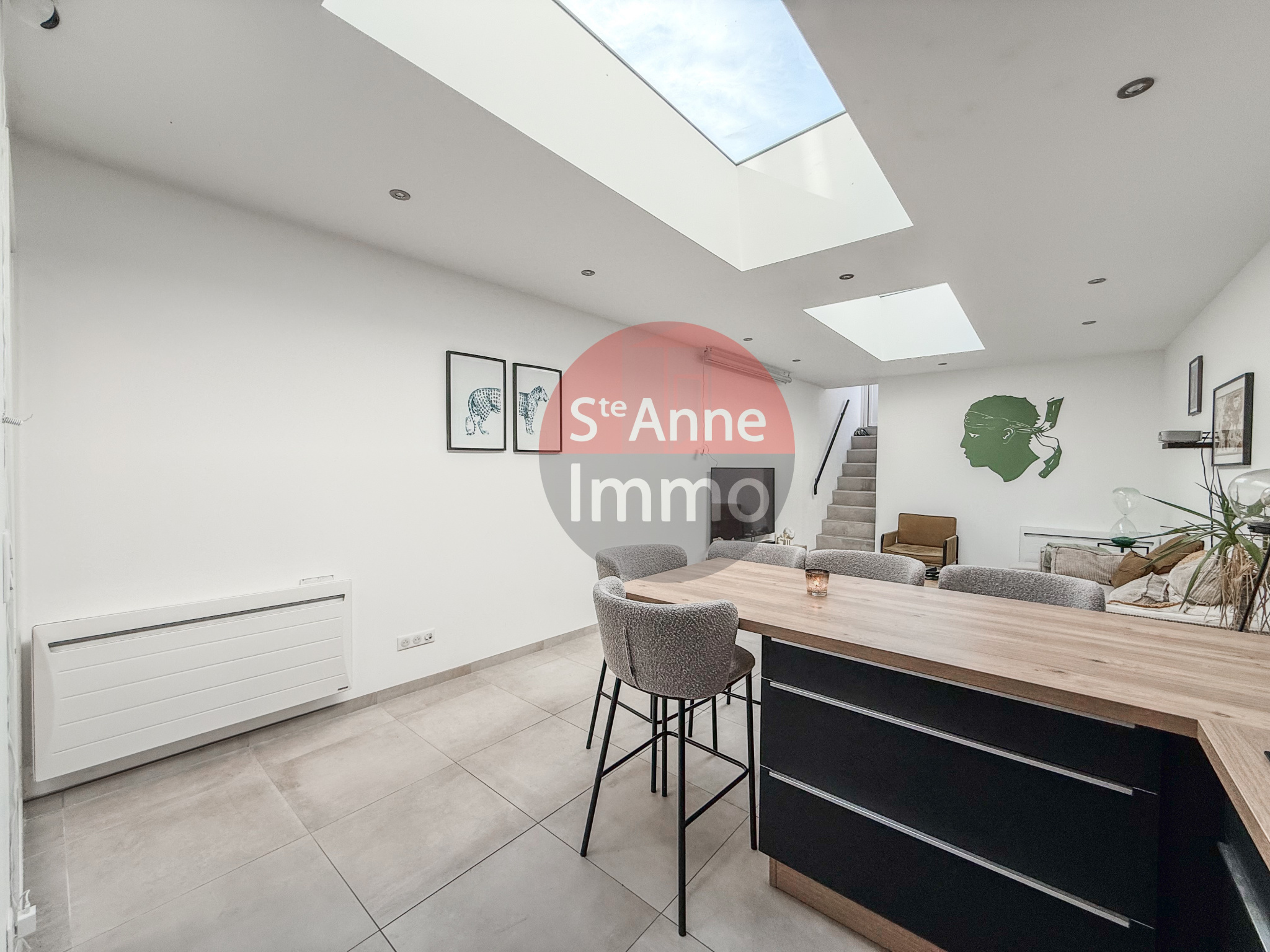 Immo80 – L'immobilier à Amiens et dans la Somme-AMIENS – SAINT HONORE – 100m2 – AMIENOISE – 2 CHAMBRES – BUREAU – JARDIN – TERRASSE – CAVE