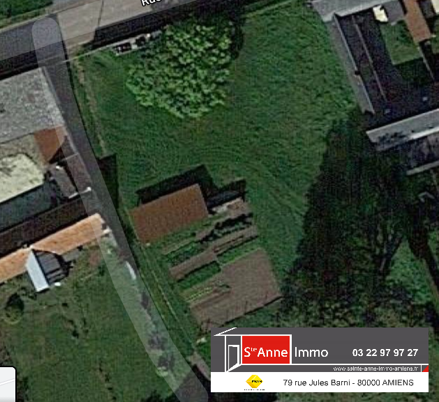Immo80 – L'immobilier à Amiens et dans la Somme-TERRAIN à bâtir de 1206 m2