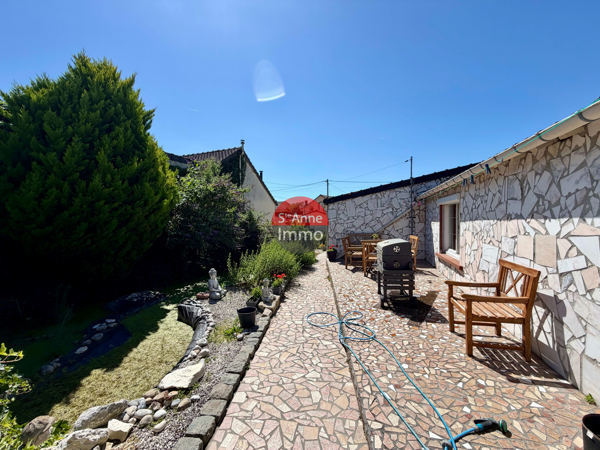 Immo80 – L'immobilier à Amiens et dans la Somme-FLAUCOURT – MAISON PLAIN-PIED – 90m2 – 2 CHAMBRES – JARDIN – GARAGE