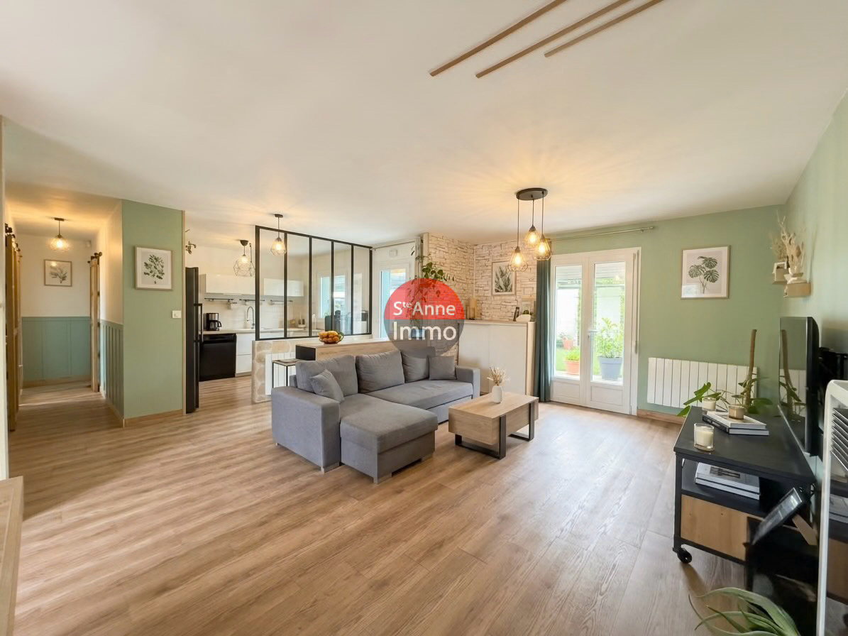 Immo80 – L'immobilier à Amiens et dans la Somme-GUERBIGNY – 140m2 – MAISON INDIVIDUELLE – 4 CHAMBRES – 2 SALLE DE BAINS – JARDIN – COUR – TERRASSES