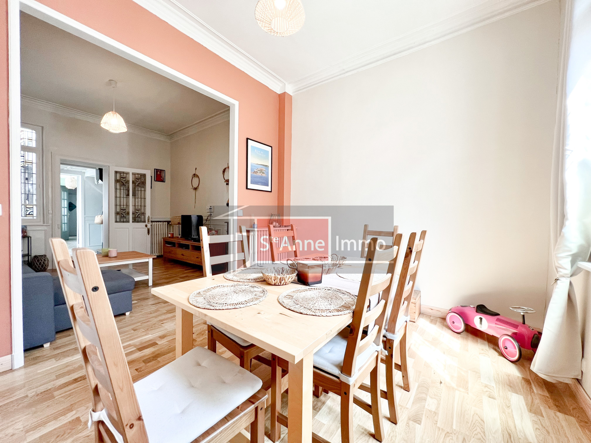 Immo80 – L'immobilier à Amiens et dans la Somme-AMIENS – QUARTIER SAINT ACHEUL – MAISON – GARAGE – 4 CHAMBRES – COUR