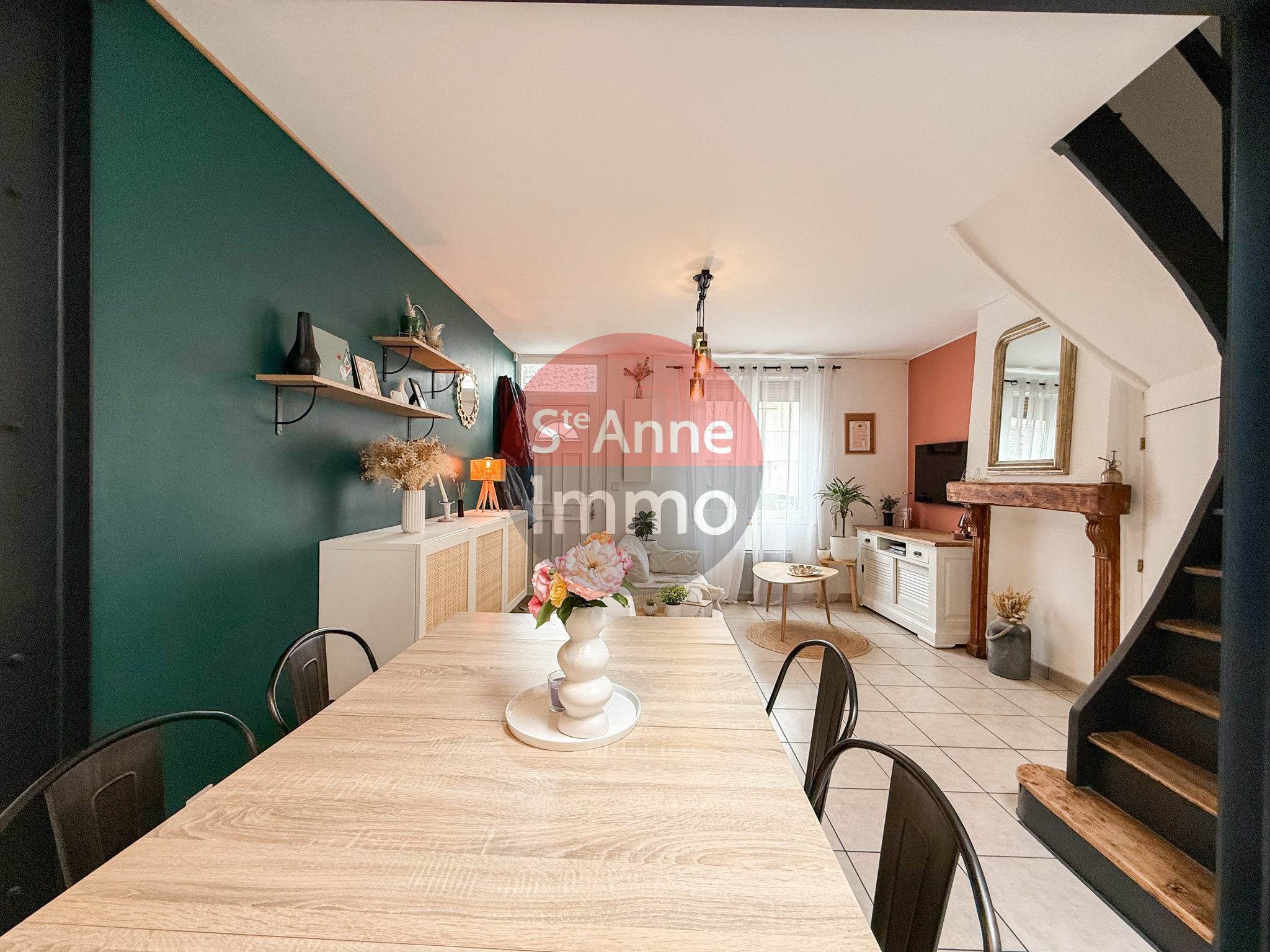 Immo80 – L'immobilier à Amiens et dans la Somme-AMIENS – 63m2 – AMIENOISE – 2 CHAMBRES – 1 BUREAU – COUR – CAVE
