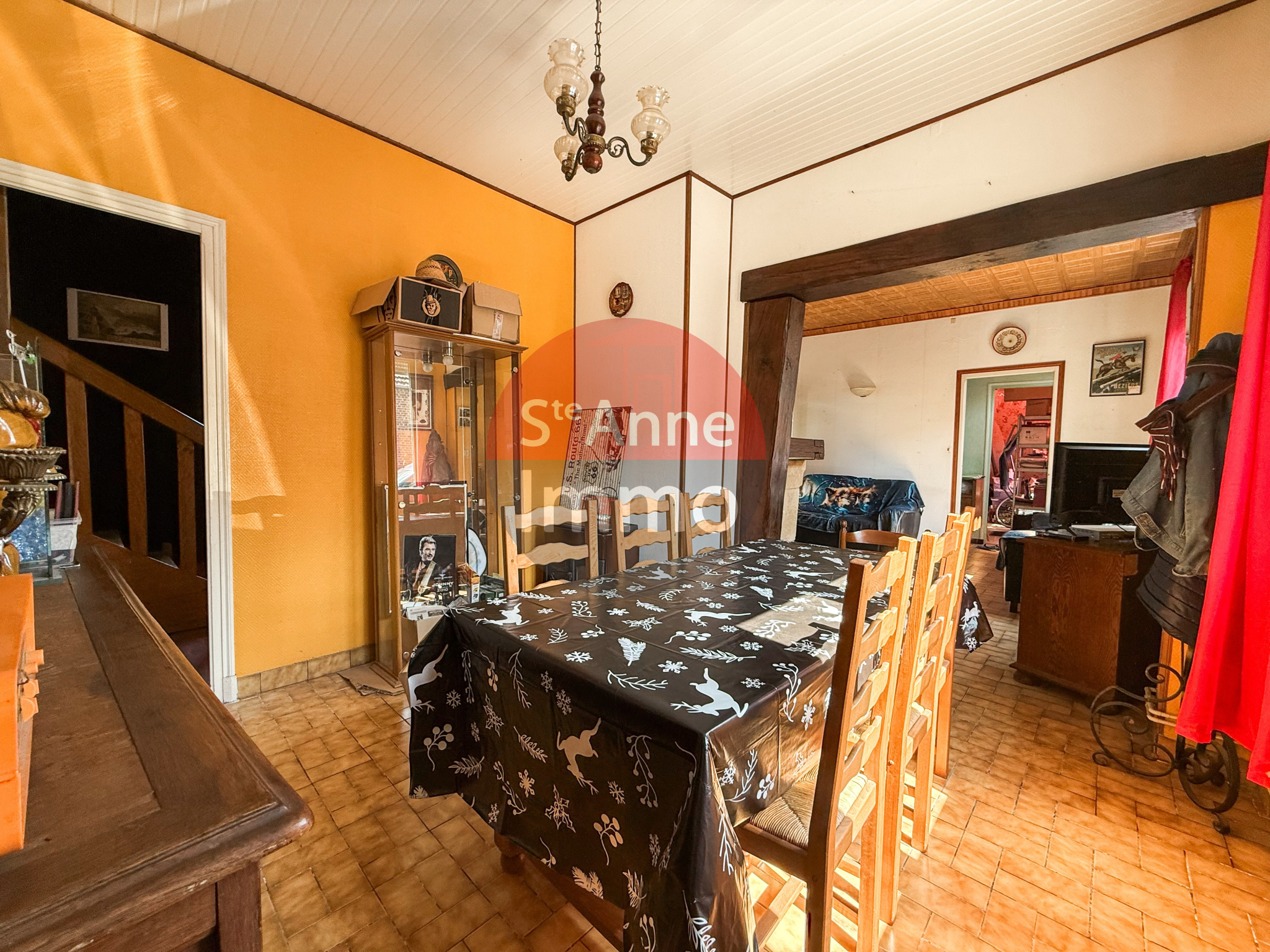 Immo80 – L'immobilier à Amiens et dans la Somme-HATTENCOURT – MAISON INDIVIDUELLE – AUTONOMIE DE PLAIN PIED – 4 CHAMBRES – JARDIN – DEPENDANCES – CAVE