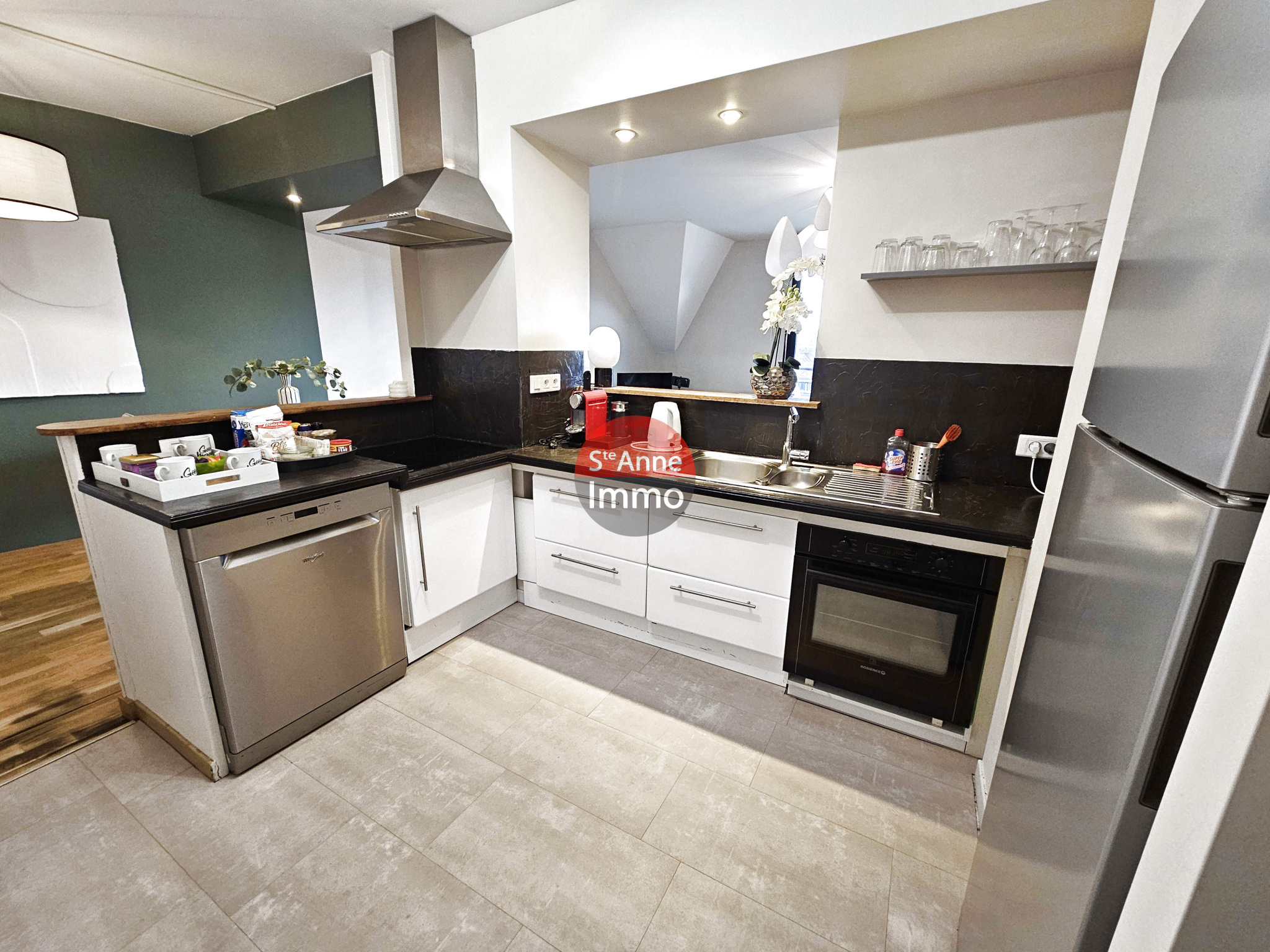 Immo80 – L'immobilier à Amiens et dans la Somme- AMIENS QUARTIER SAINT LEU APPARTEMENT F2 65 M2 AVEC BALCON ET PARKING EN SOUS SOL