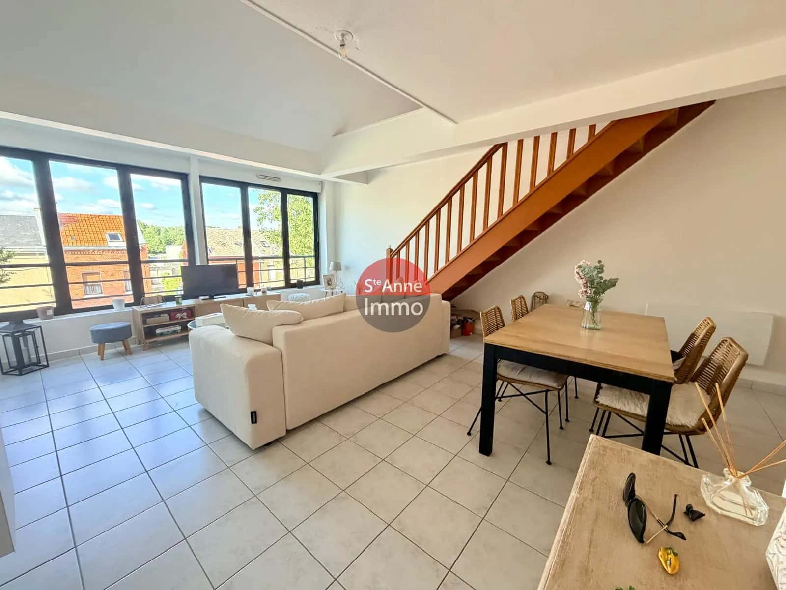 Immo80 – L'immobilier à Amiens et dans la Somme-AMIENS – APPARTEMENT – DUPLEX – 65 M2 – 1 CHAMBRE – BUREAU – PARKING