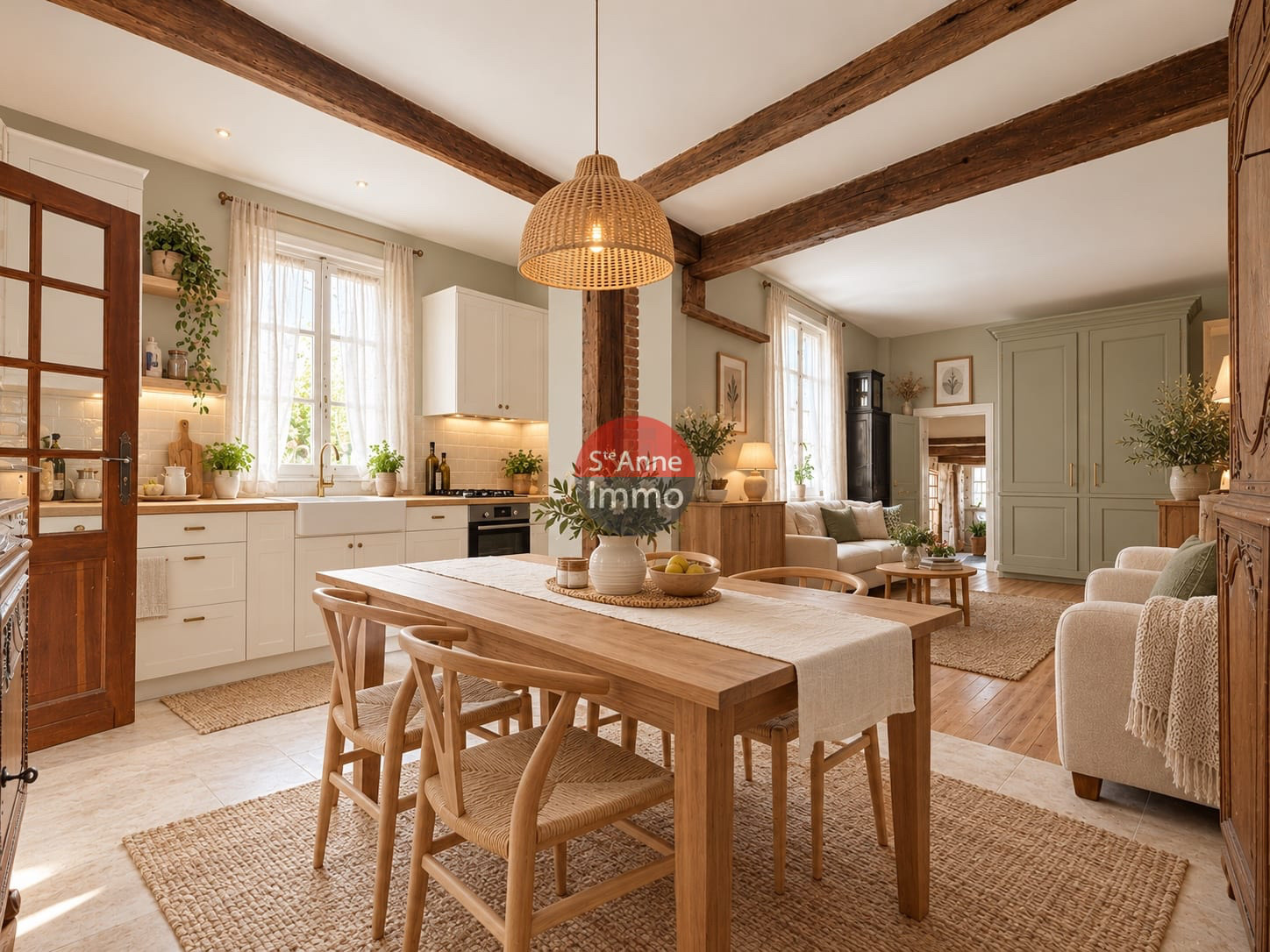 Immo80 – L'immobilier à Amiens et dans la Somme-ESQUENNOY – MAISON INDIVIDUELLE – 136m2 – 3 CHAMBRES – GARAGE – JARDIN – COMBLES