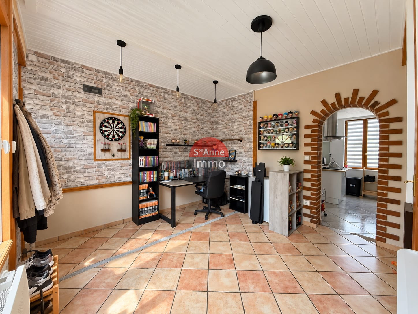 Immo80 – L'immobilier à Amiens et dans la Somme-CHAMPIEN – 96m2 – 3 CHAMBRES – 1 BUREAU – GARAGES – JARDIN – TERRASSE – CAVE
