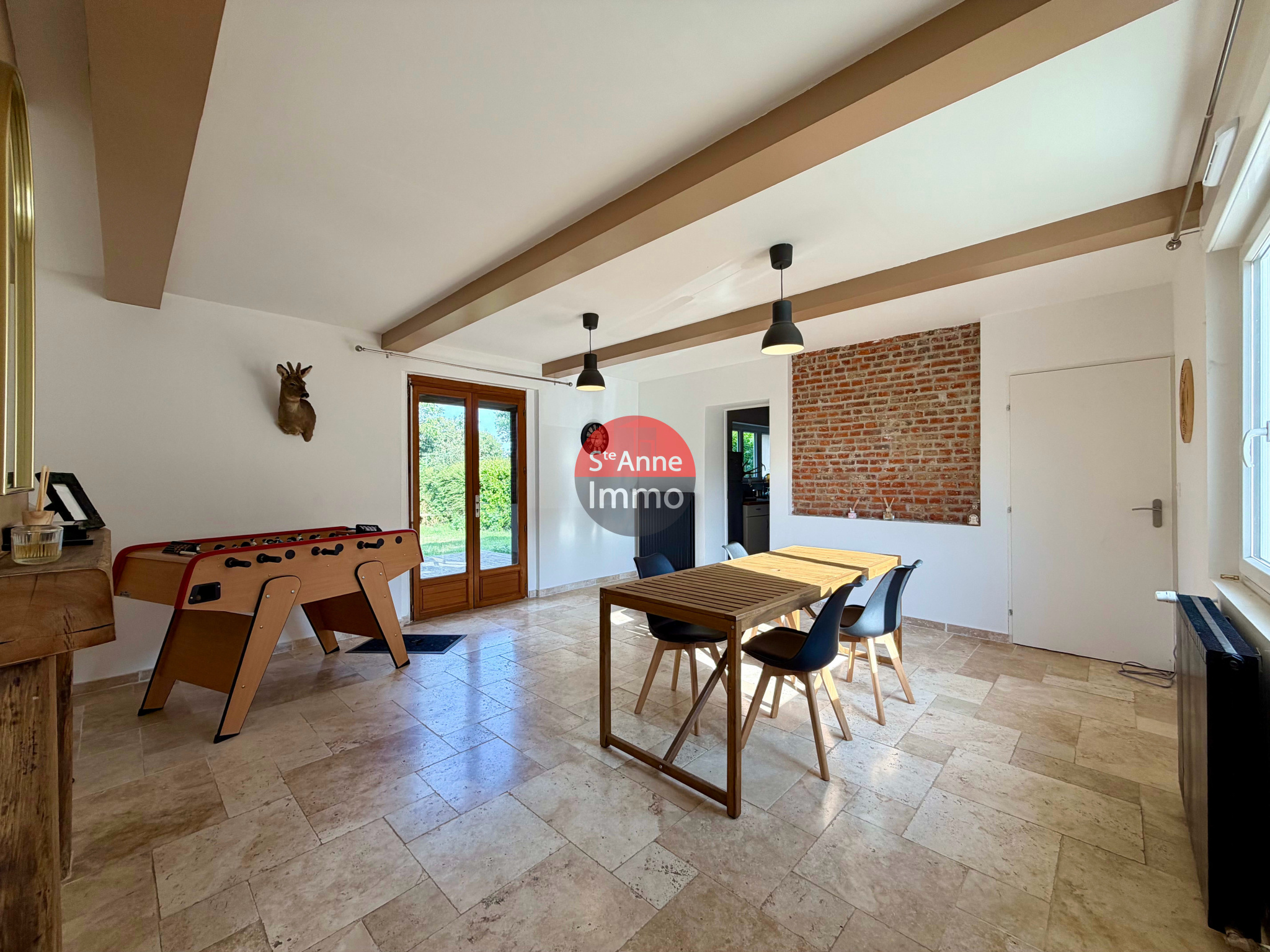 Immo80 – L'immobilier à Amiens et dans la Somme-FORCEVILLE – COPRS DE FERME – 165m2 – 4 CHAMBRES – JARDIN – DÉPENDANCES