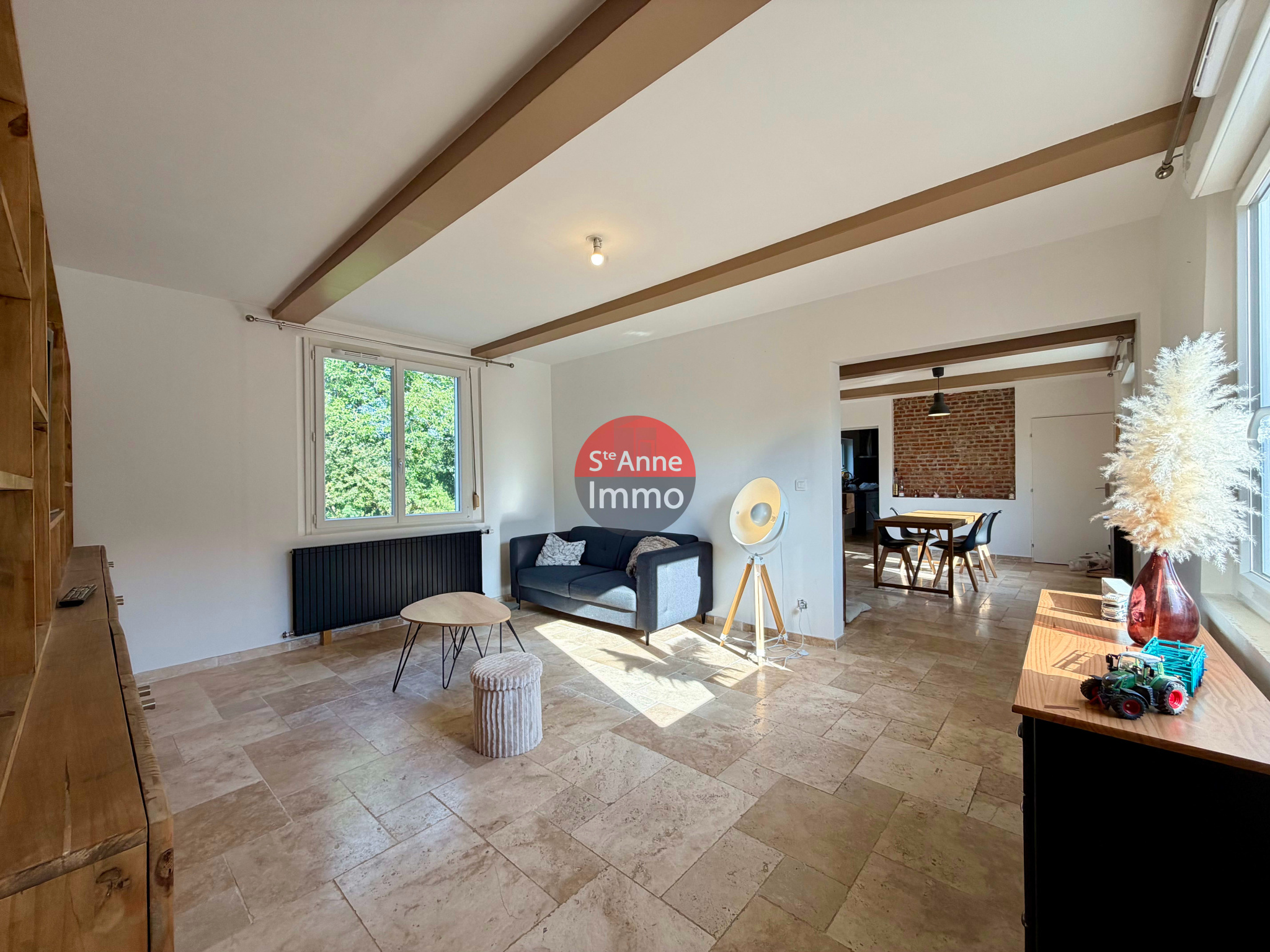 Immo80 – L'immobilier à Amiens et dans la Somme-FORCEVILLE – COPRS DE FERME – 165m2 – 4 CHAMBRES – JARDIN – DÉPENDANCES