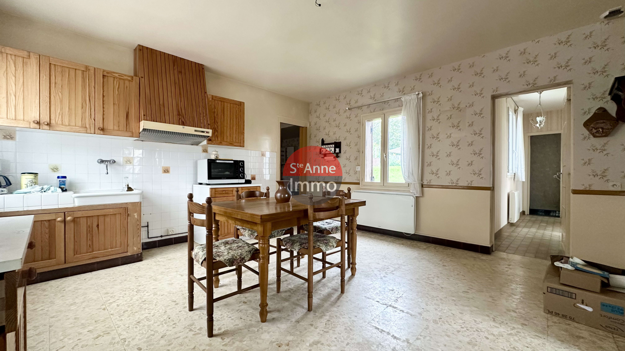 Immo80 – L'immobilier à Amiens et dans la Somme-DOMPIERRE – MAISON DE PLAIN-PIED – 3 CHAMBRES – JARDIN – GARAGE – CAVE