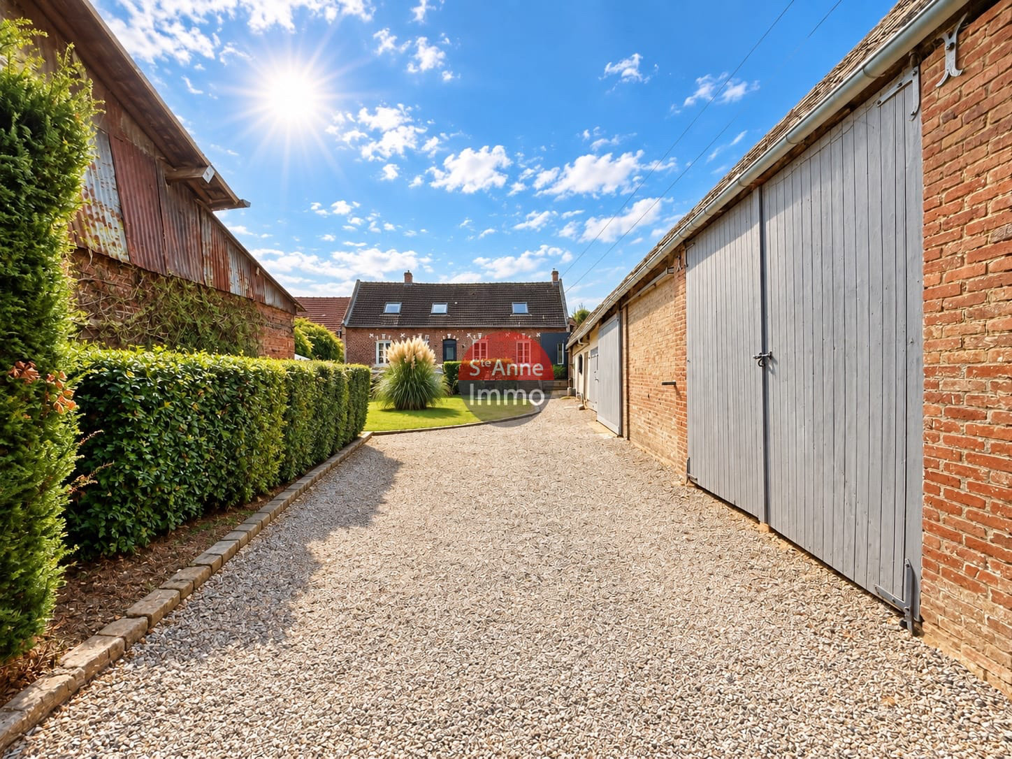 Immo80 – L'immobilier à Amiens et dans la Somme-CHAMPIEN – 120m2 – CORPS DE FERME – 3 CHAMBRES – AUTONOMIE DE PLAIN PIED...
