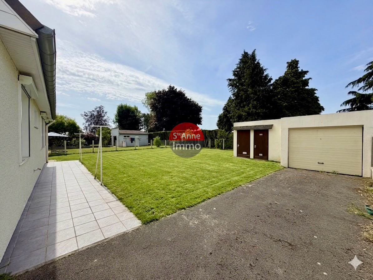 Immo80 – L'immobilier à Amiens et dans la Somme-FLAUCOURT – PAVILLON – PLAIN PIED – 80m2 – 2 CHAMBRES – 1 BUREAU – JARDIN – GARAGE