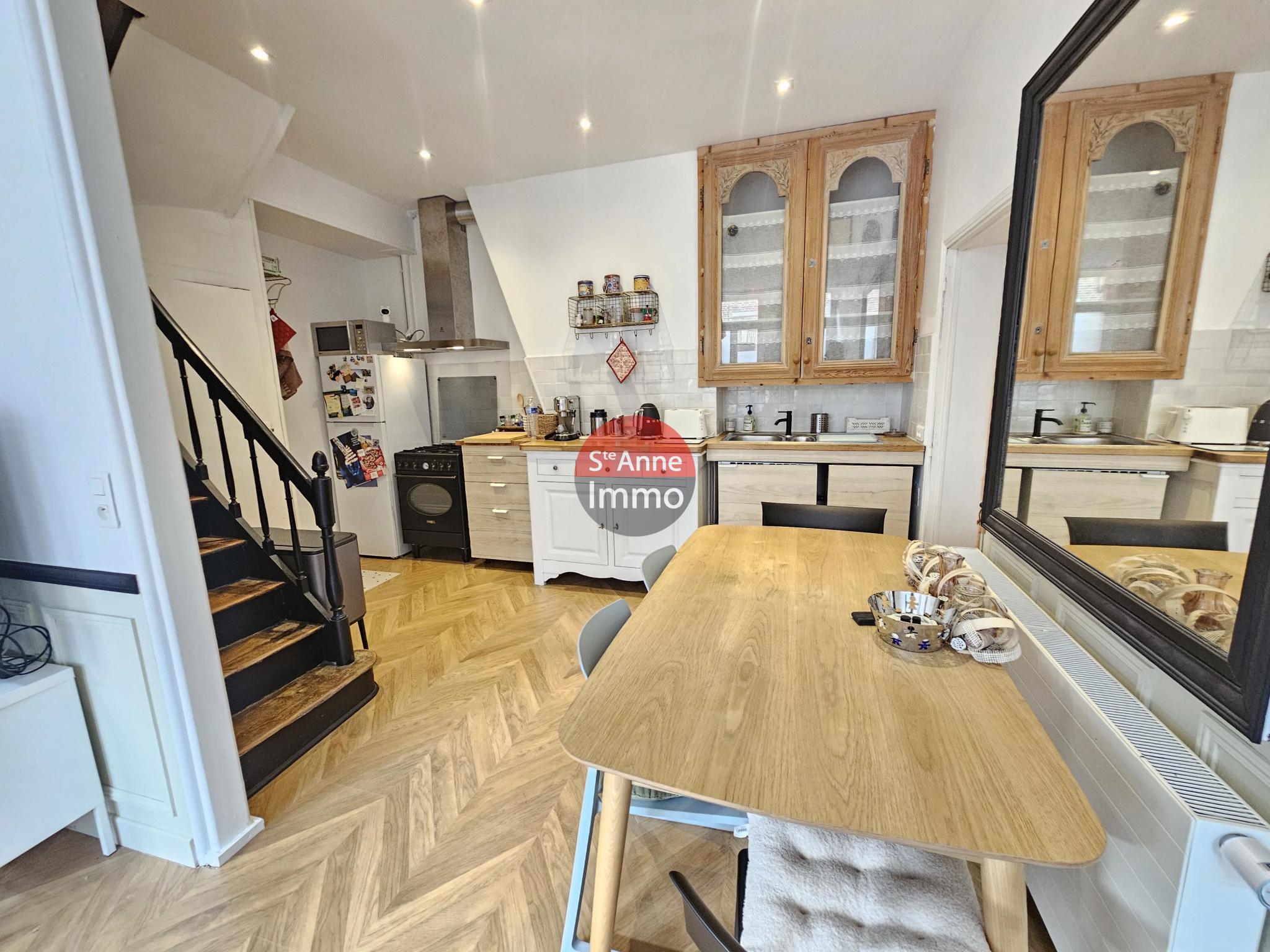 Immo80 – L'immobilier à Amiens et dans la Somme-AMIENS-SAINTE ANNE -5 MIN GARE ET CENTRE VILLE – AMIENOISE DE 80 M2 AVEC TERRASSE ET GARAGE