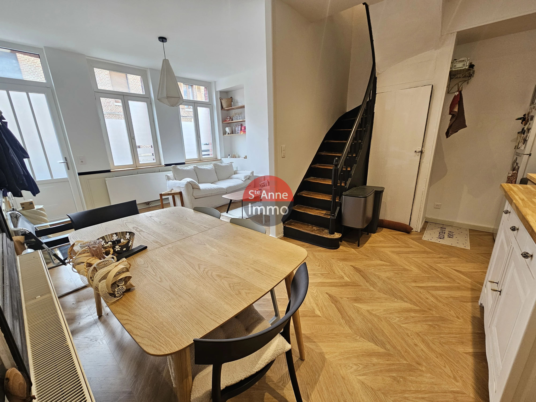 Immo80 – L'immobilier à Amiens et dans la Somme-AMIENS-SAINTE ANNE -5 MIN GARE ET CENTRE VILLE – AMIENOISE DE 80 M2 AVEC TERRASSE ET GARAGE