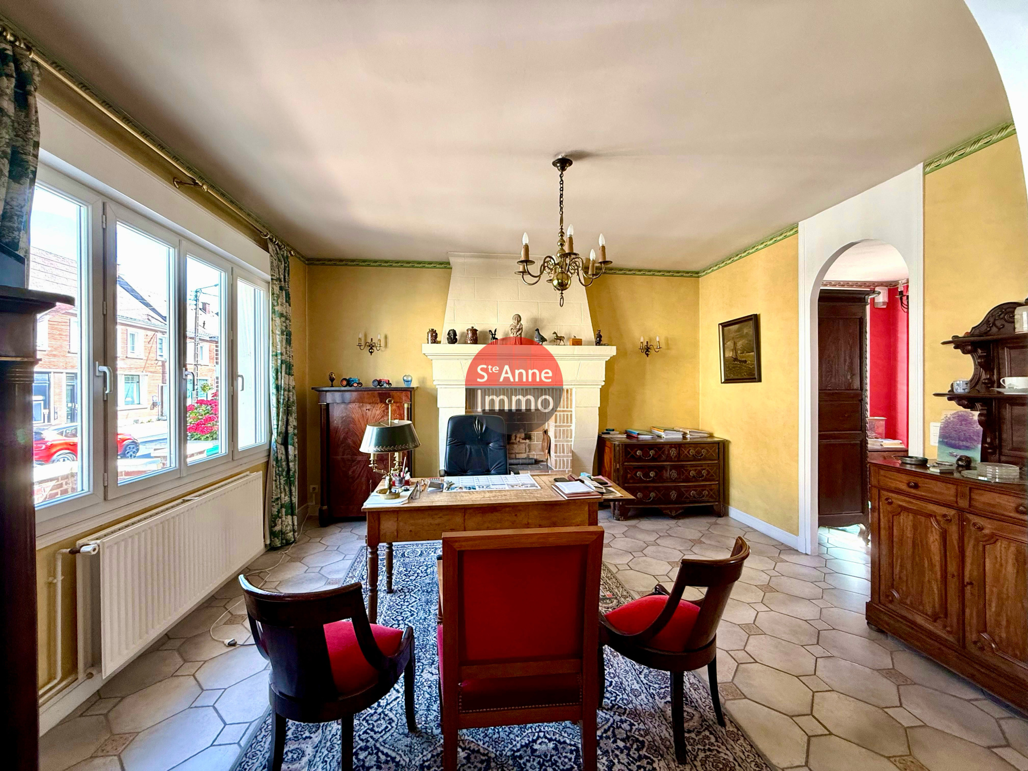 Immo80 – L'immobilier à Amiens et dans la Somme-ROSIERES-EN-SANTERRE – MAISON INDIVIDUELLE – 4 CHAMBRES – JARDIN – GARAGE – CAVE – DEPENDANCES