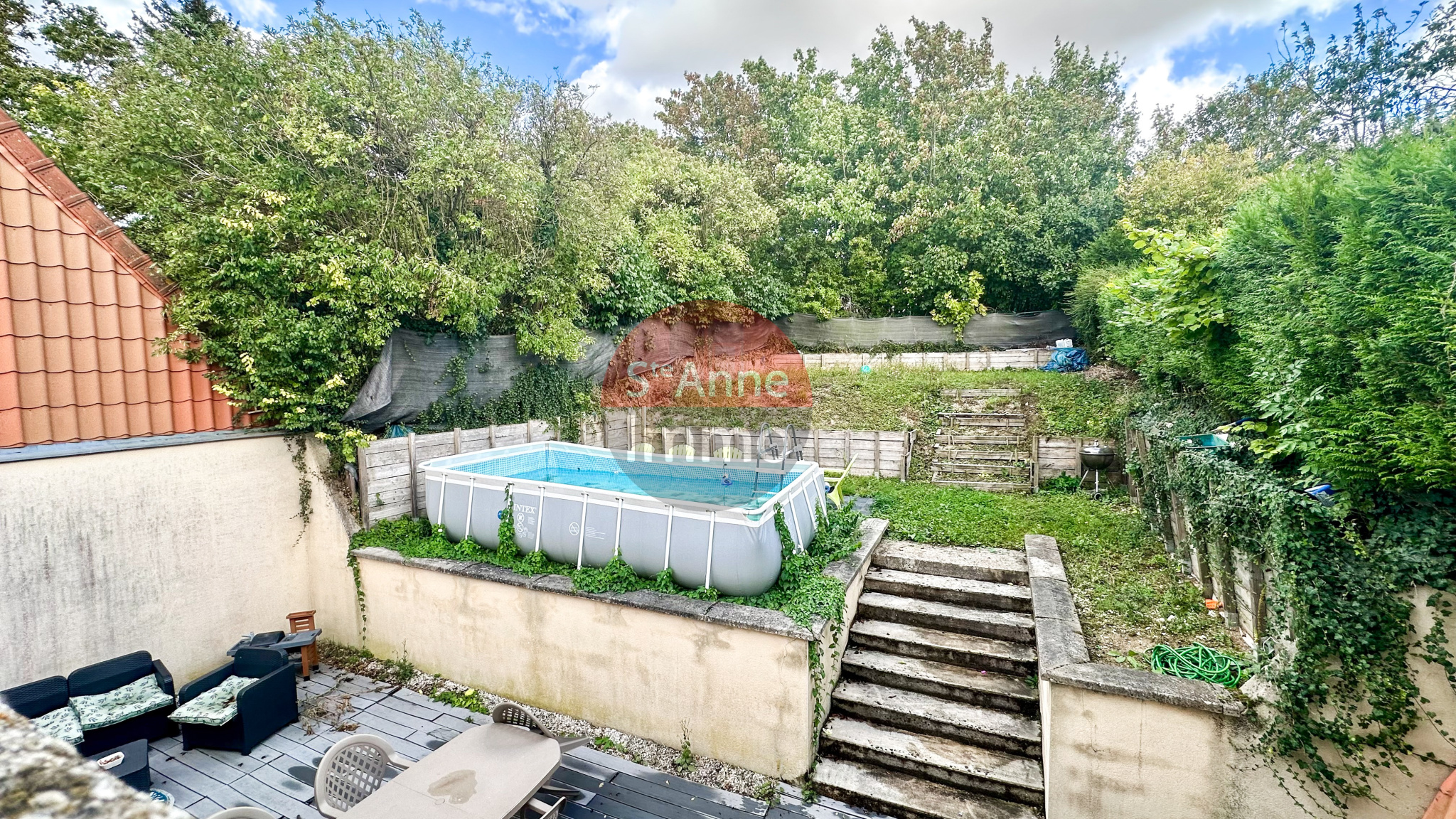 Immo80 – L'immobilier à Amiens et dans la Somme-SAINT-SAUFLIEU – MAISON SEMI-MITOYENNE – 4 CHAMBRES – JARDIN – TERRASSE