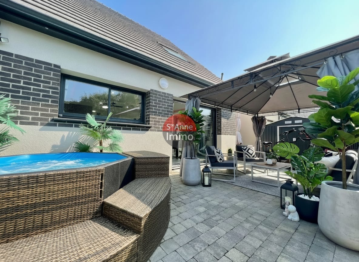 Immo80 – L'immobilier à Amiens et dans la Somme-HEBECOURT – SUD – PAVILLON 125M2 – 4 CHAMBRES – CAMPAGNE PROCHE VILLE