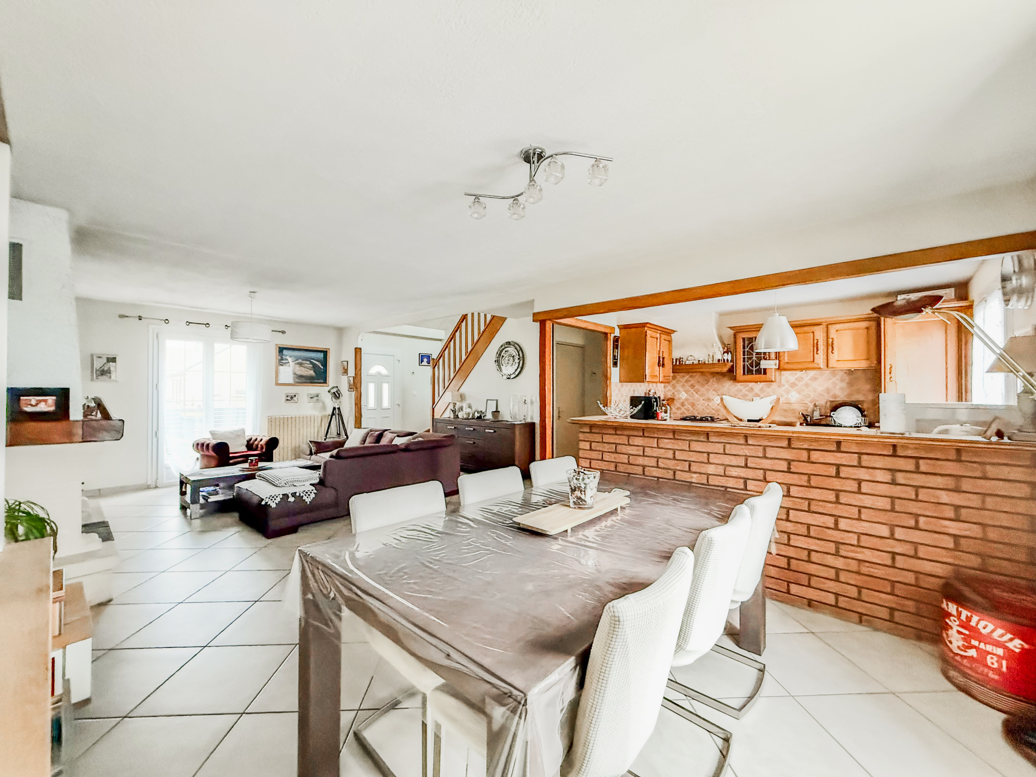 Immo80 – L'immobilier à Amiens et dans la Somme-MARGNY-AUX-CERISES – PAVILLON INDIVIDUEL – 4 CHAMBRES – AUTONOMIE DE PLAIN PIED – SOUS SOL COMPLET – GARAGE –