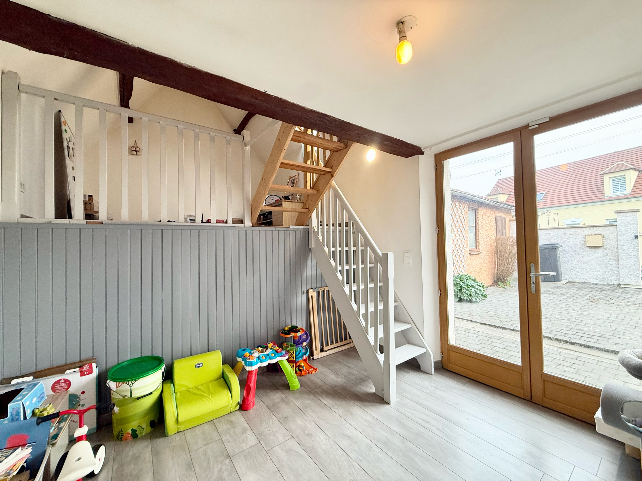 Immo80 – L'immobilier à Amiens et dans la Somme-ROLLOT – MAISON INDIVIDUELLE – 3 CHAMBRES – COUR – JARDIN – GARAGE