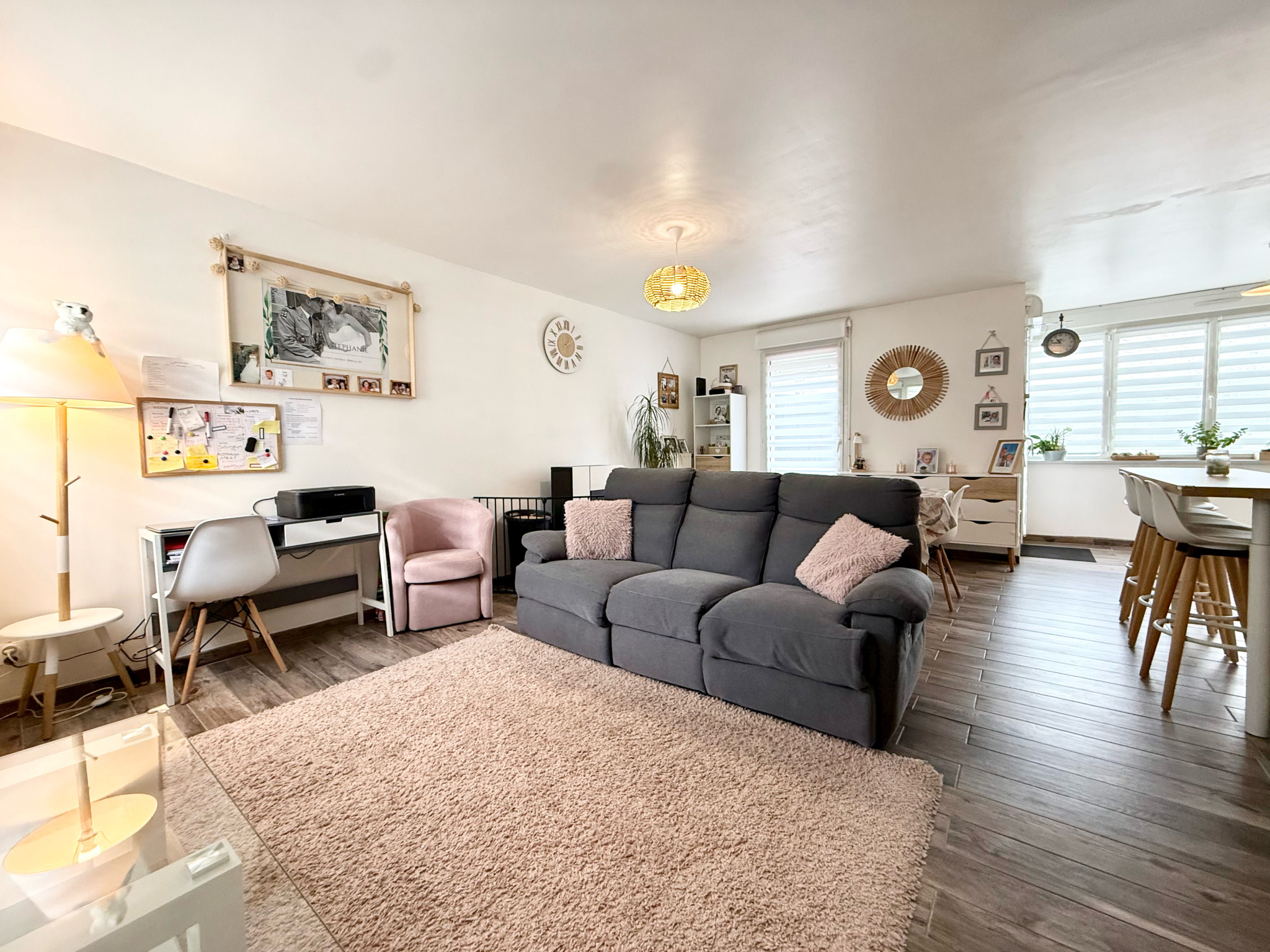 Immo80 – L'immobilier à Amiens et dans la Somme-RIVERY – MAISON MITOYENNE – 3 CHAMBRES – GARAGE – COUR