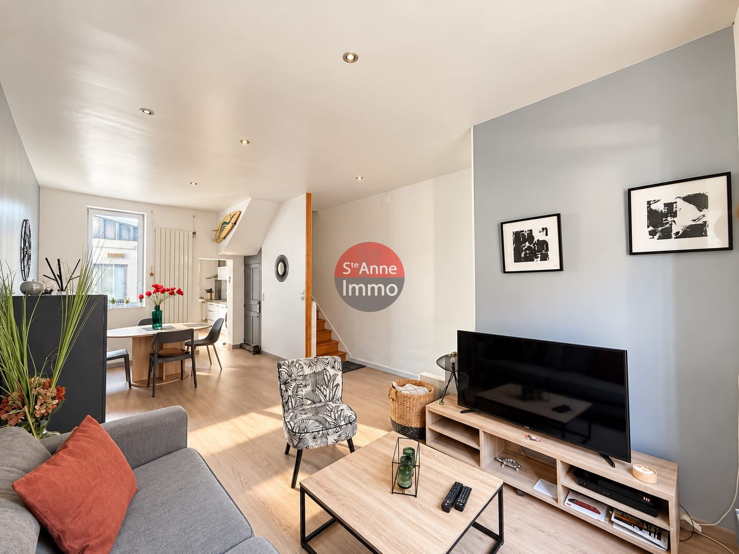 Immo80 – L'immobilier à Amiens et dans la Somme-AMIENS – HENRIVILLE – SAINT HONORE – 82m2 – 3 CHAMBRES – COUR – CAVE