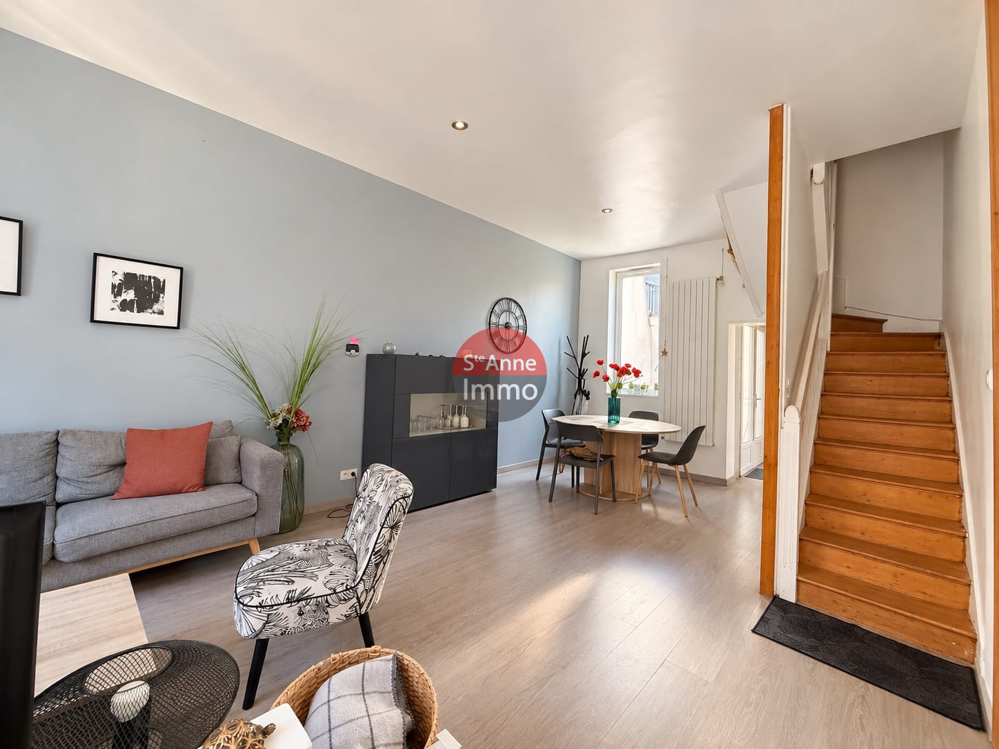 Immo80 – L'immobilier à Amiens et dans la Somme-AMIENS – HENRIVILLE – SAINT HONORE – 82m2 – 3 CHAMBRES – COUR – CAVE