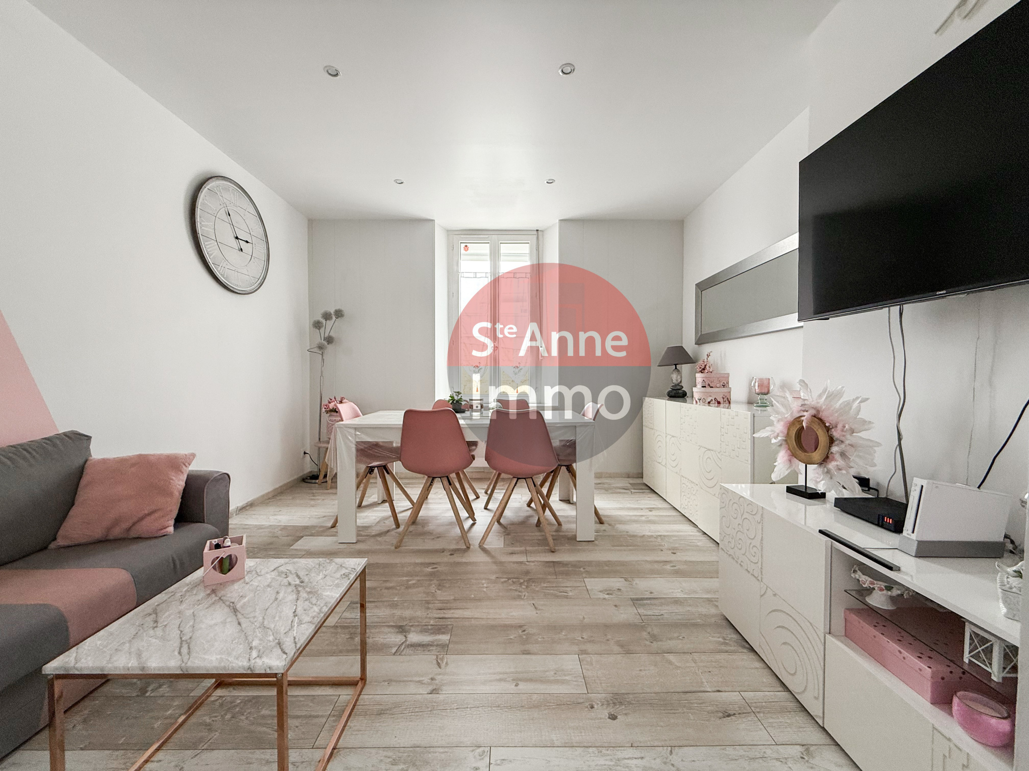 Immo80 – L'immobilier à Amiens et dans la Somme-ROSIERES-EN-SANTERRE – MAISON SEMI-MITOYENNE – 2 CHAMBRES – CAVE – GARAGE