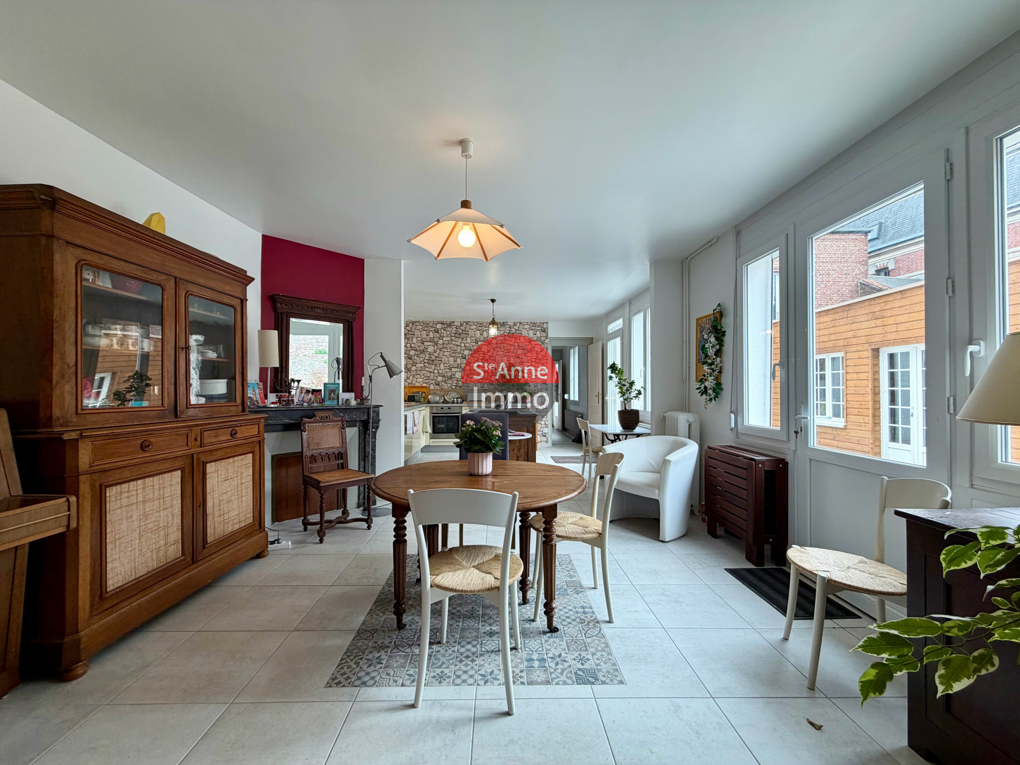 Immo80 – L'immobilier à Amiens et dans la Somme-ALBERT – MAISON MITOYENNE 165m2 – AUTONOMIE DE PLAIN PIED – 5 CHAMBRES –...