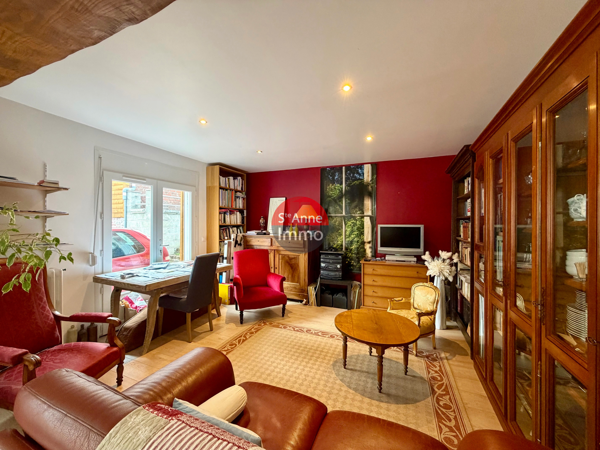 Immo80 – L'immobilier à Amiens et dans la Somme-ALBERT – MAISON MITOYENNE 165m2 – AUTONOMIE DE PLAIN PIED – 5 CHAMBRES – JARDIN – GARAGE – COUR – ATELIER