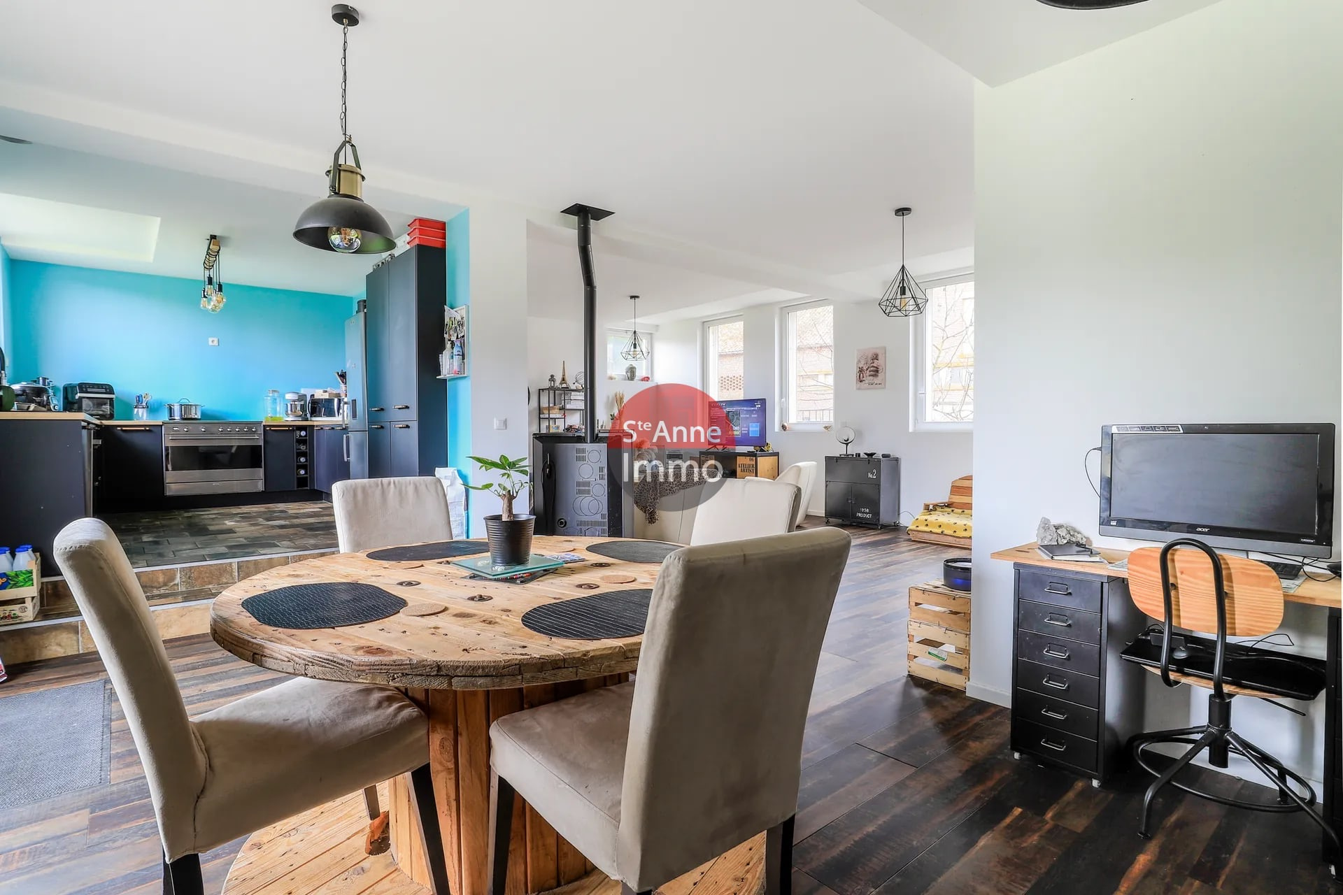 Immo80 – L'immobilier à Amiens et dans la Somme-ORESMAUX – MAISON DE PLAIN -PIED – 3 CHAMBRES – JARDIN – LOCAL –...