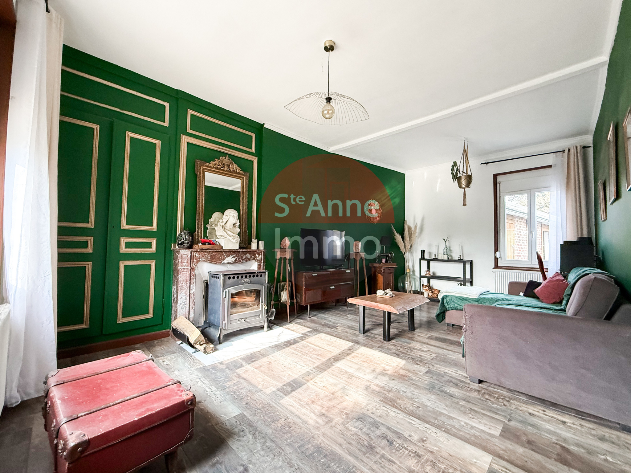Immo80 – L'immobilier à Amiens et dans la Somme-CAIX – MAISON AVEC AUTONOMIE DE PLAIN PIED – 4 CHAMBRES – JARDIN – SOUS SOL COMPLET – GARAGE