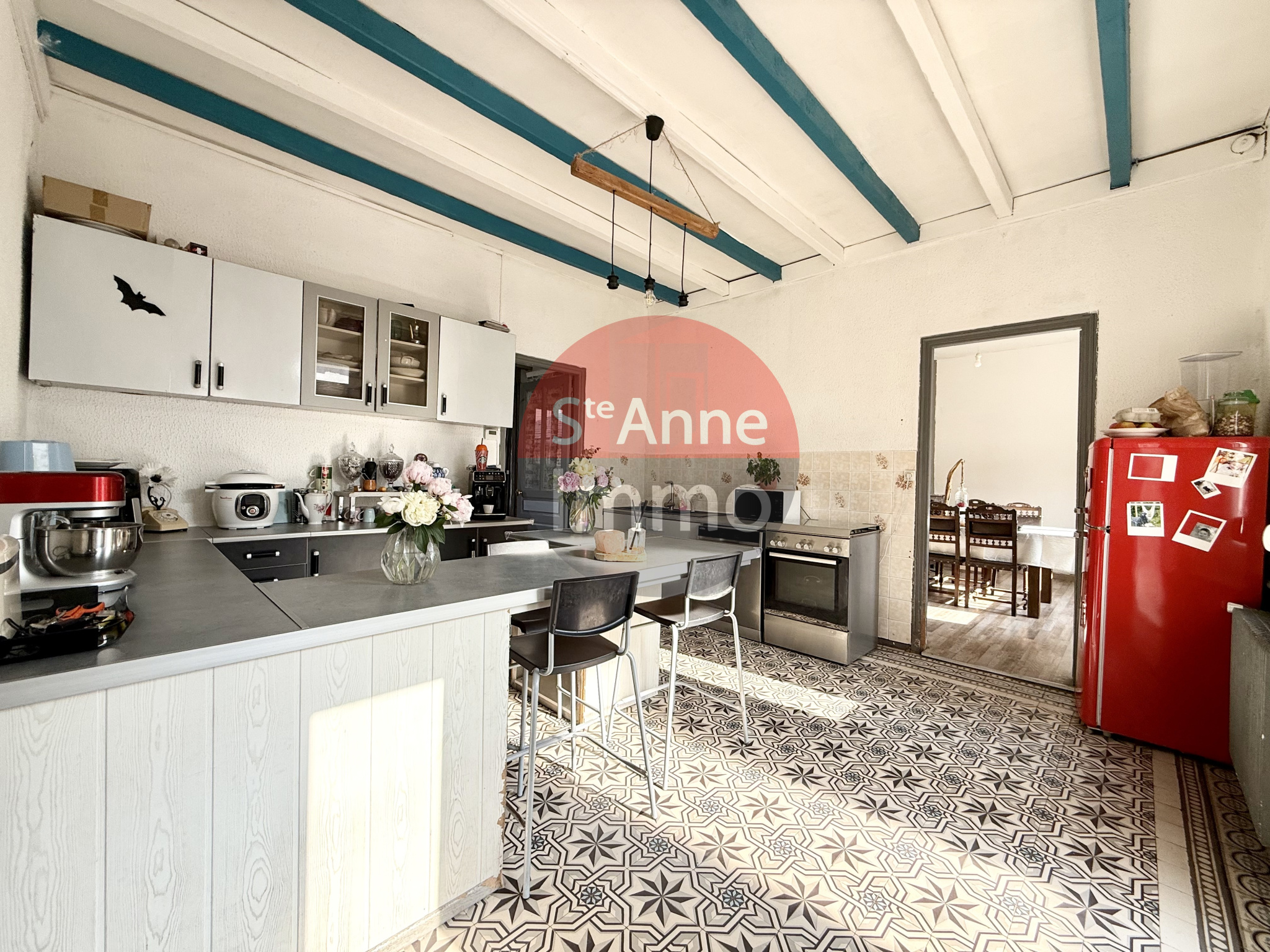 Immo80 – L'immobilier à Amiens et dans la Somme-CAIX – MAISON AVEC AUTONOMIE DE PLAIN PIED – 4 CHAMBRES – JARDIN – SOUS SOL COMPLET – GARAGE