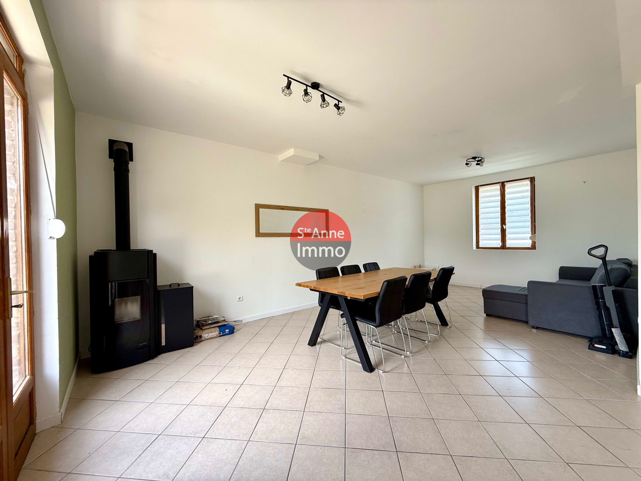 Immo80 – L'immobilier à Amiens et dans la Somme-LIANCOURT FOSSE – 120M2 – AUTONOMIE DE PLAIN PIED – 3 CHAMBRES – 1 BUREAU – GARAGE – DEPENDANCES – CAVE – JARD