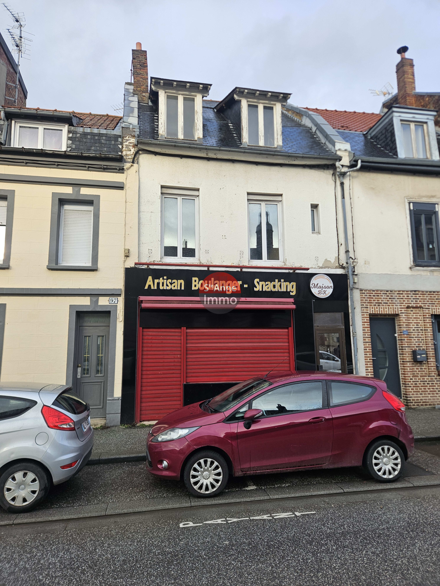 Immo80 – L'immobilier à Amiens et dans la Somme-Amiens St Anne – rue Jules Barni à 5min à pied de la gare – Immeuble de 195 m2 avec...