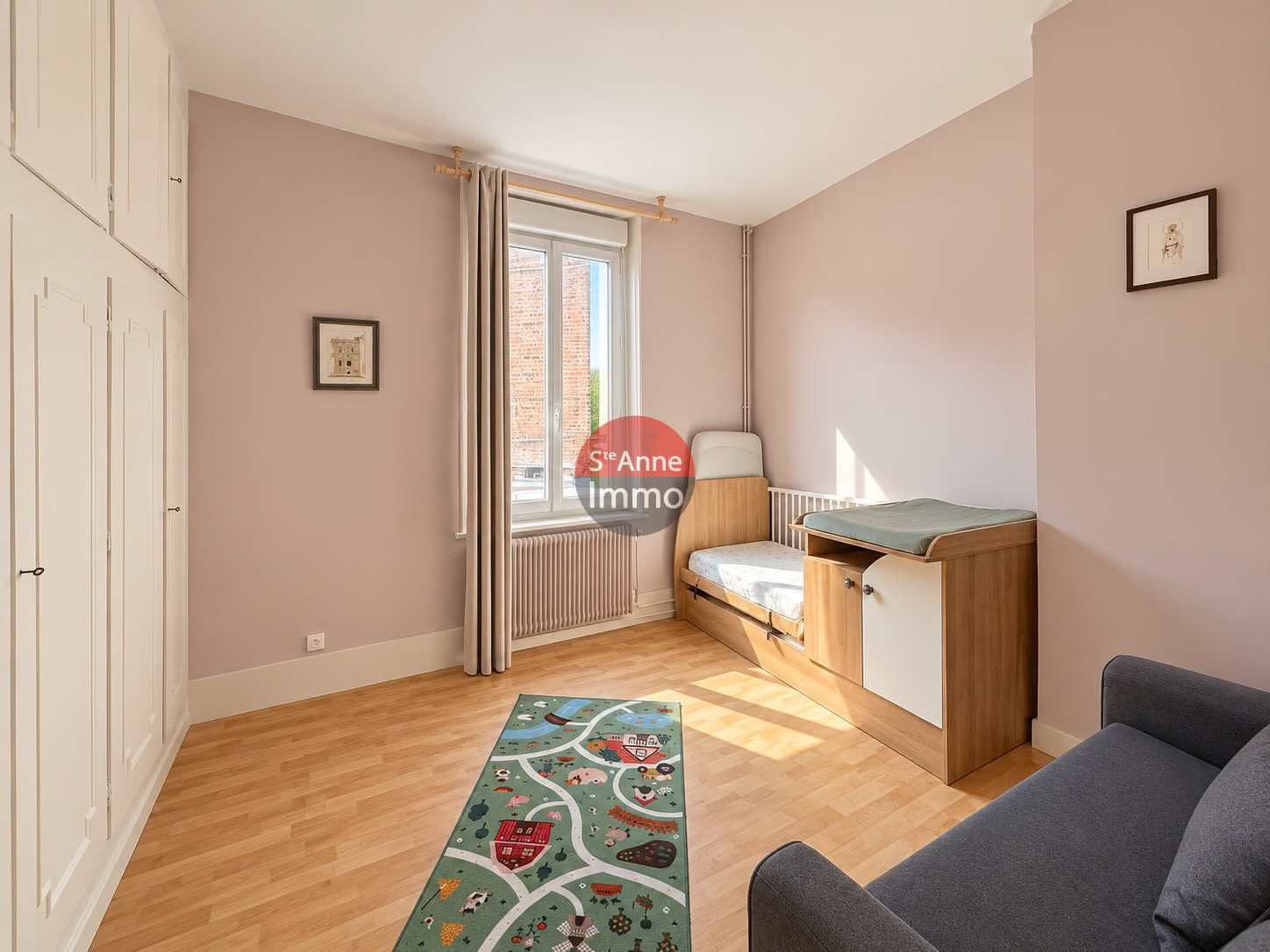 Immo80 – L'immobilier à Amiens et dans la Somme-AMIENS – SAINT HONORE – HENRIVILLE – AMIENOISE – 85m2 – 3 CHAMBRES – 1 BUREAU – COUR – CAVE – DEPENDANCES